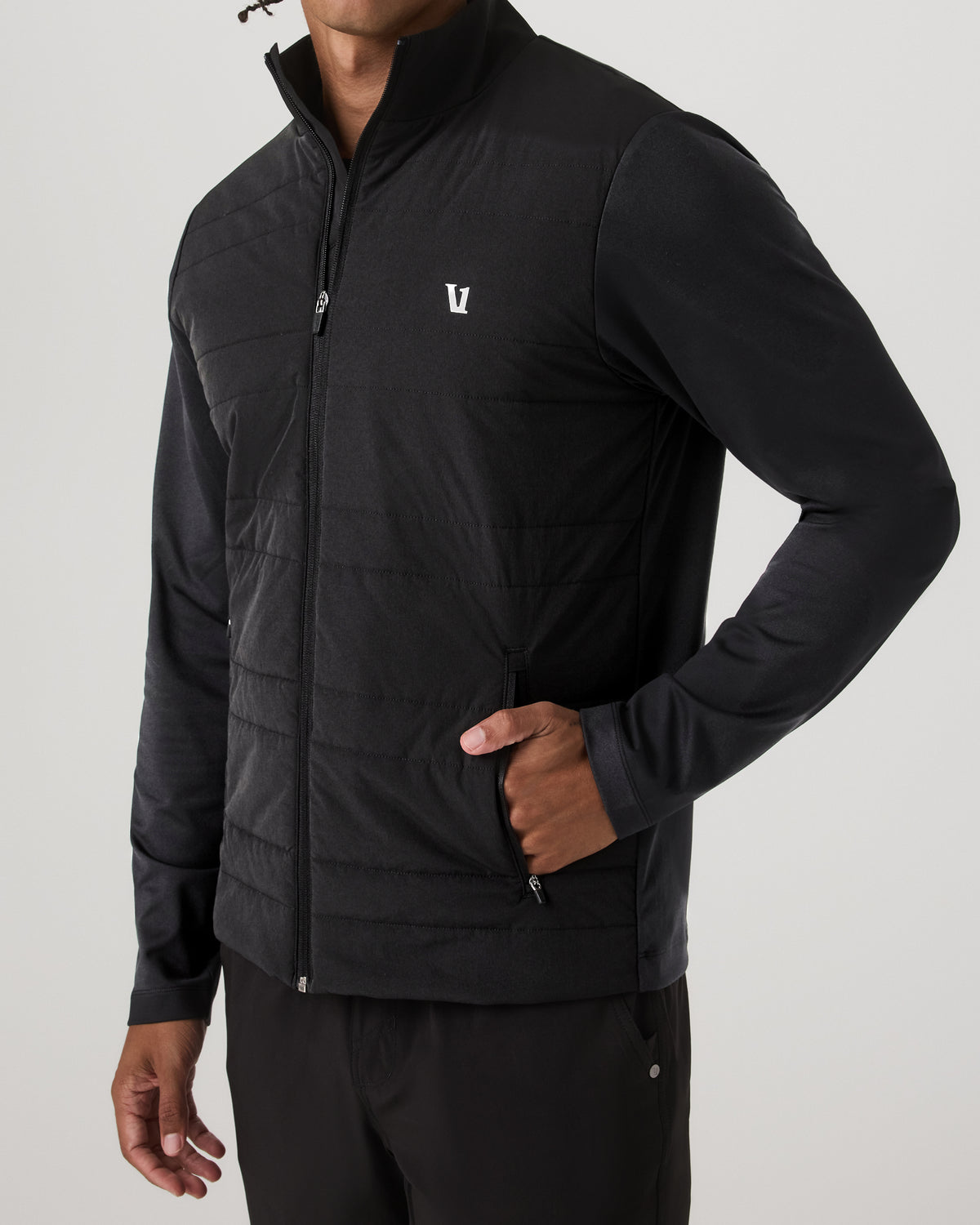 Men Vuori Sunday Insulated Hybrid Jacket Men's Black Training Jacket