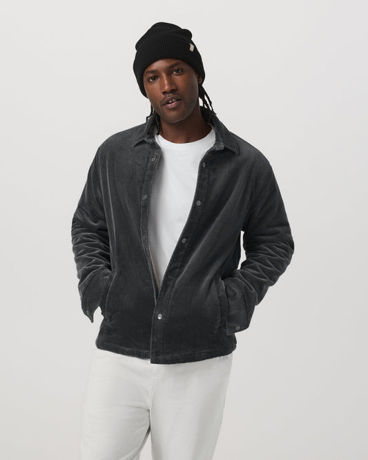 Men Vuori Vuori Cord Jacket Men's Dark Pewter Corduroy Jacket