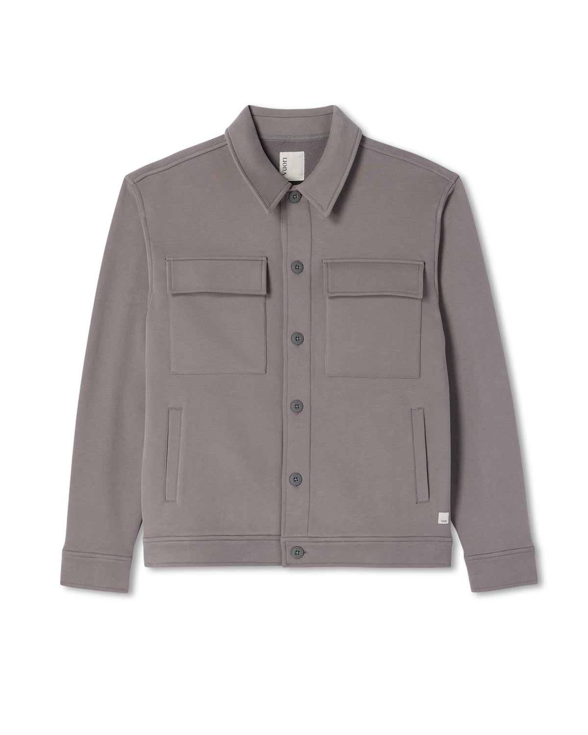 Men Vuori Seaside Shirt Jacket Men's Cavern Grey Lifestyle Jacket