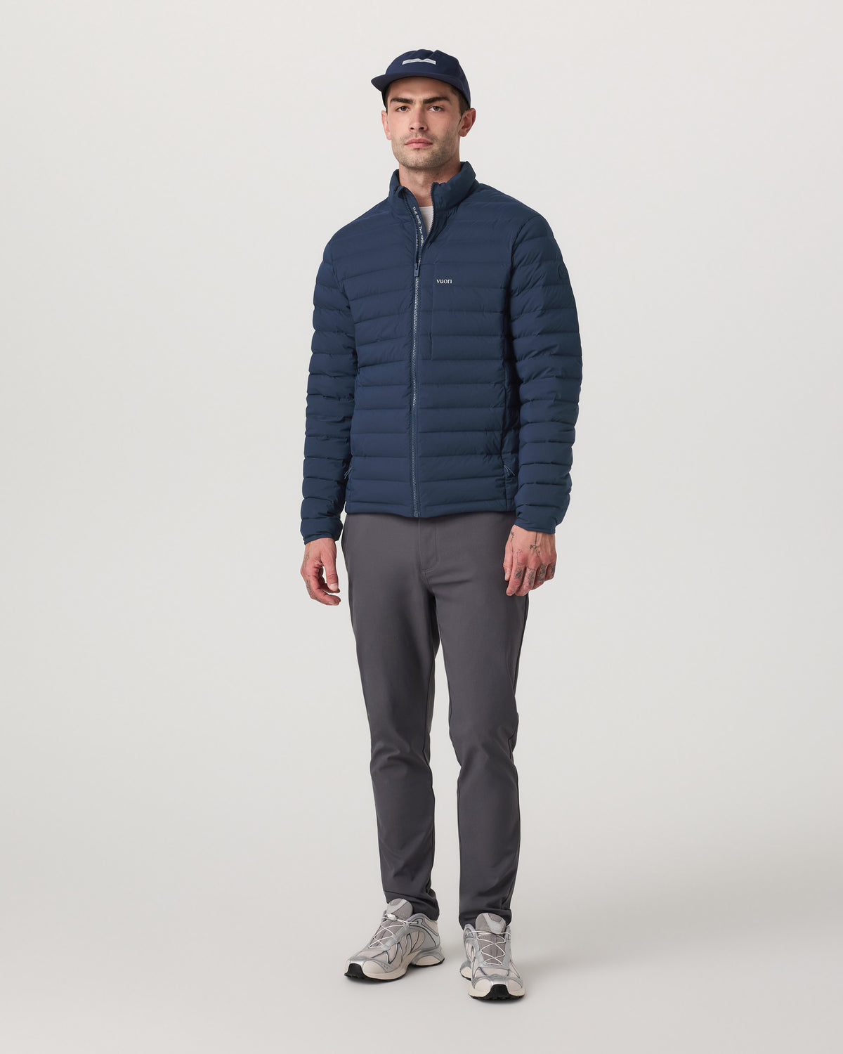 Men Vuori Men's Steadfast Insulated Full Zip Jacket Blue Coast
