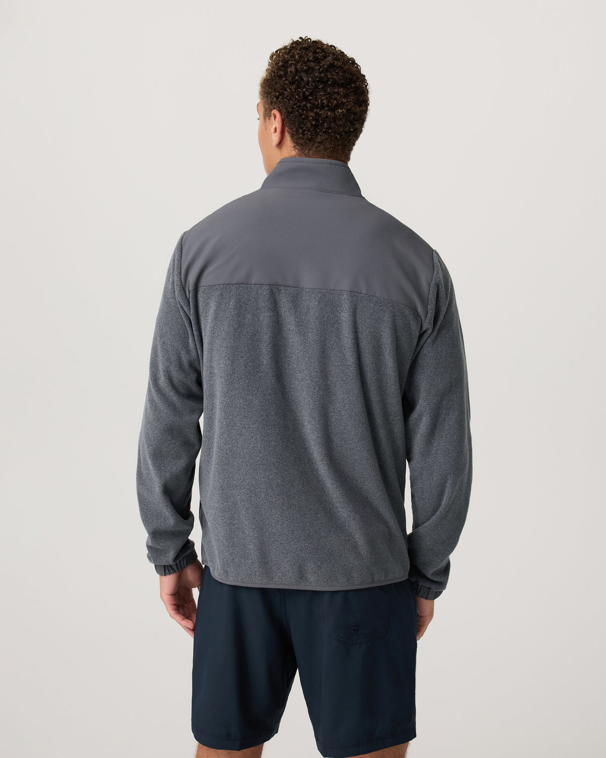 Men Vuori Aspen FZ Jacket Men's Heather Grey Full-Zip Jacket