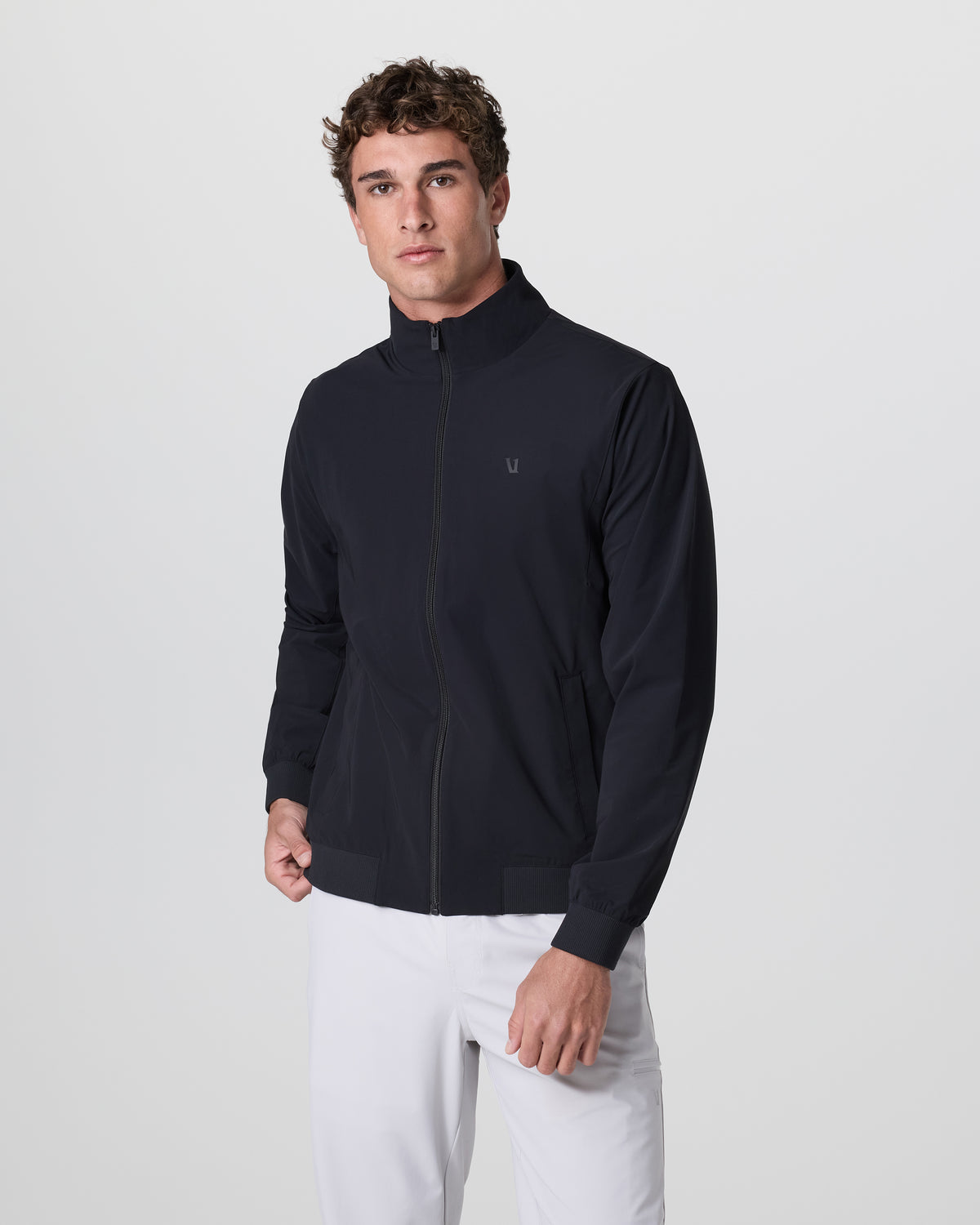 Men Vuori Fleet Jacket Men's Black Lightweight Jacket