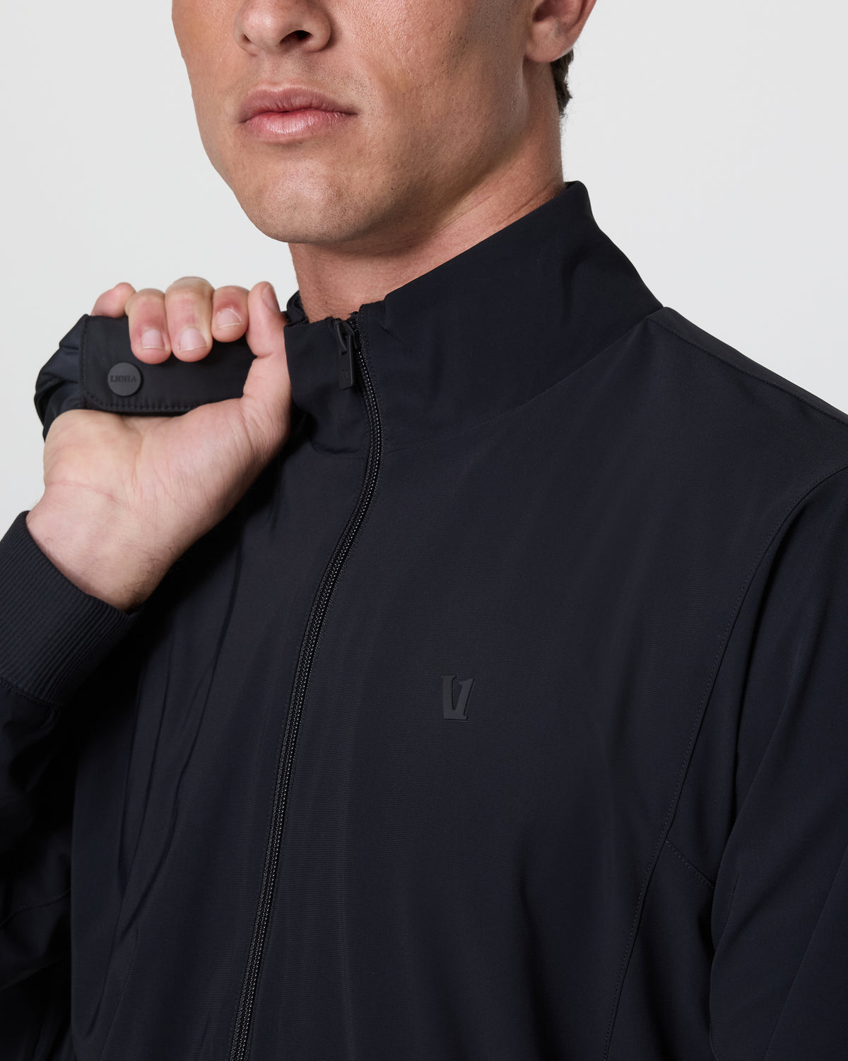 Men Vuori Fleet Jacket Men's Black Lightweight Jacket
