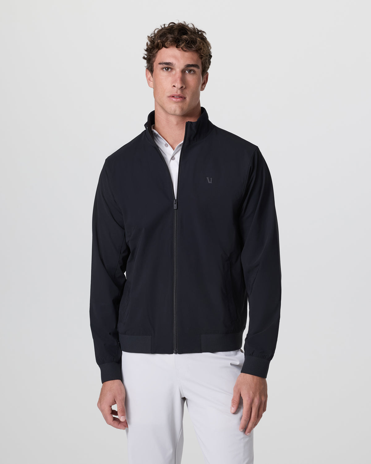 Men Vuori Fleet Jacket Men's Black Lightweight Jacket