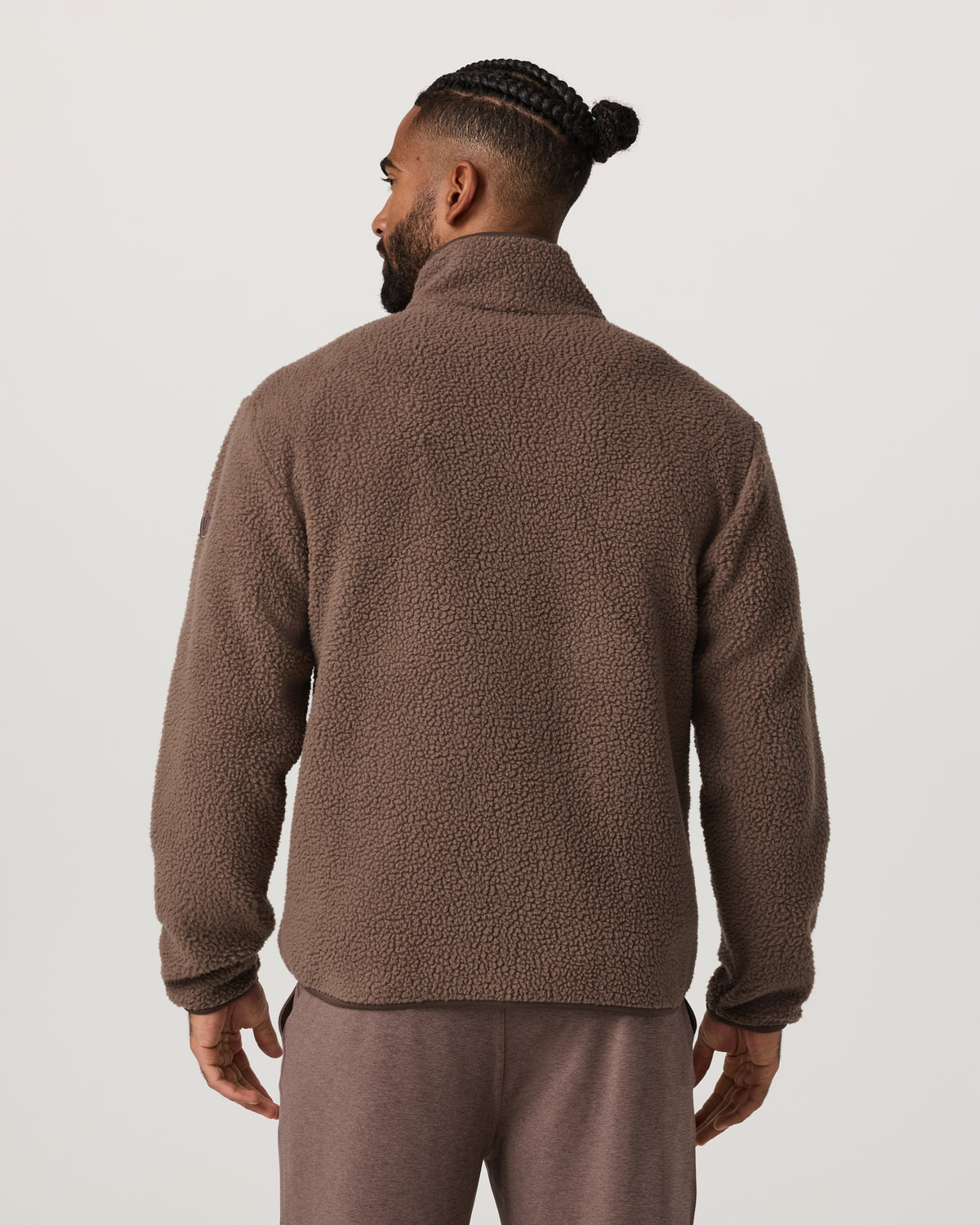 Men Vuori Alpine Fleece Full Zip Men's Elm Mock Neck Jacket
