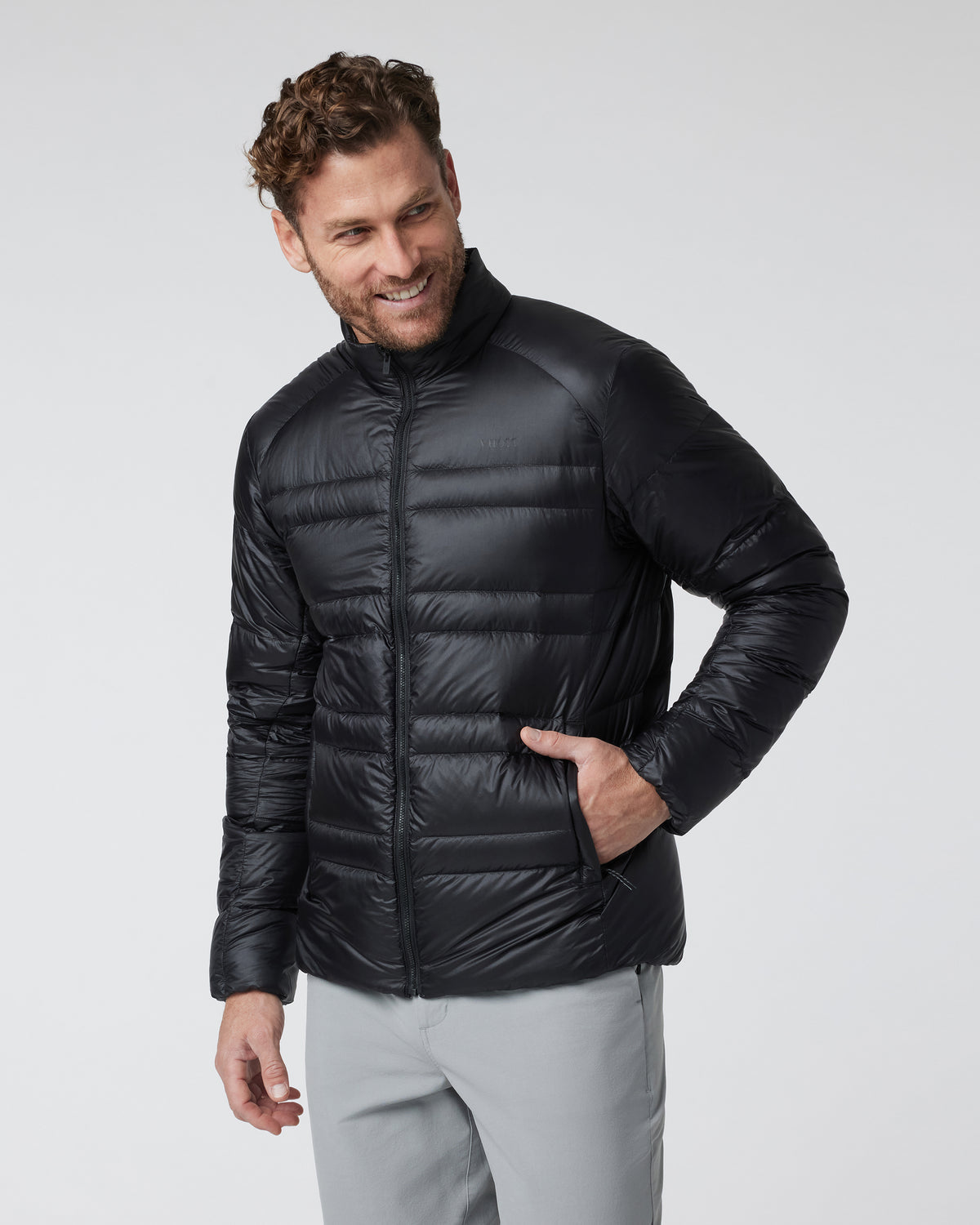 Men Vuori Coordinate Down Jacket Men's Black Insulated Jacket