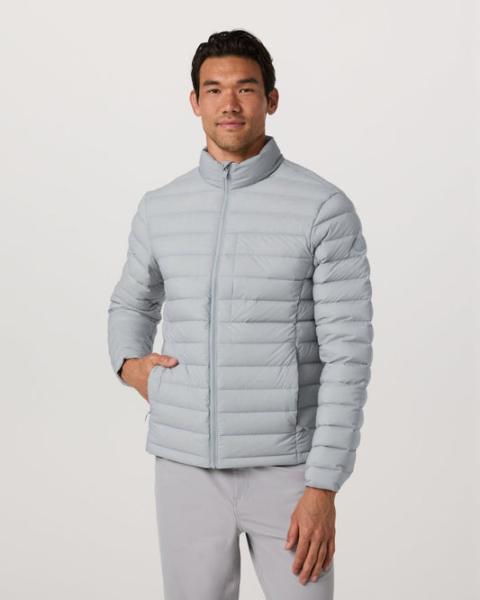 Men Vuori Steadfast Insulated Full Zip Jacket Men's Sea Fog Jacket