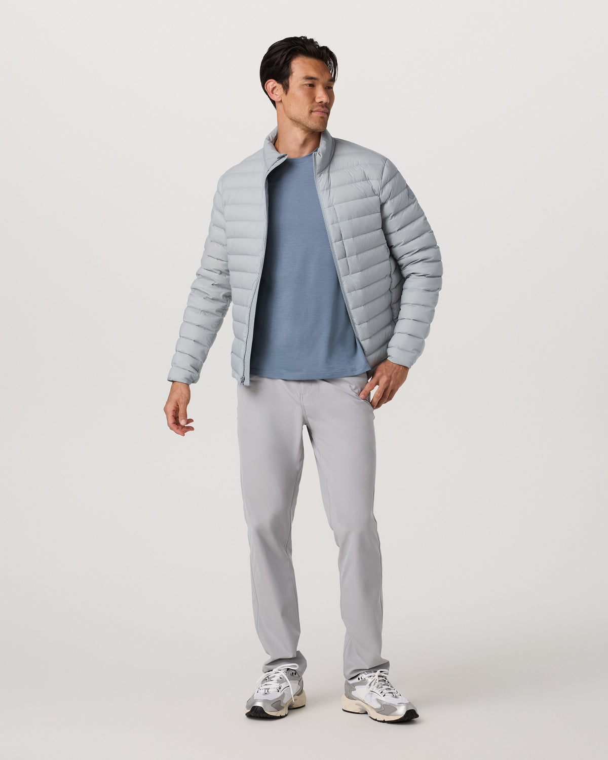 Men Vuori Steadfast Insulated Full Zip Jacket Men's Sea Fog Jacket