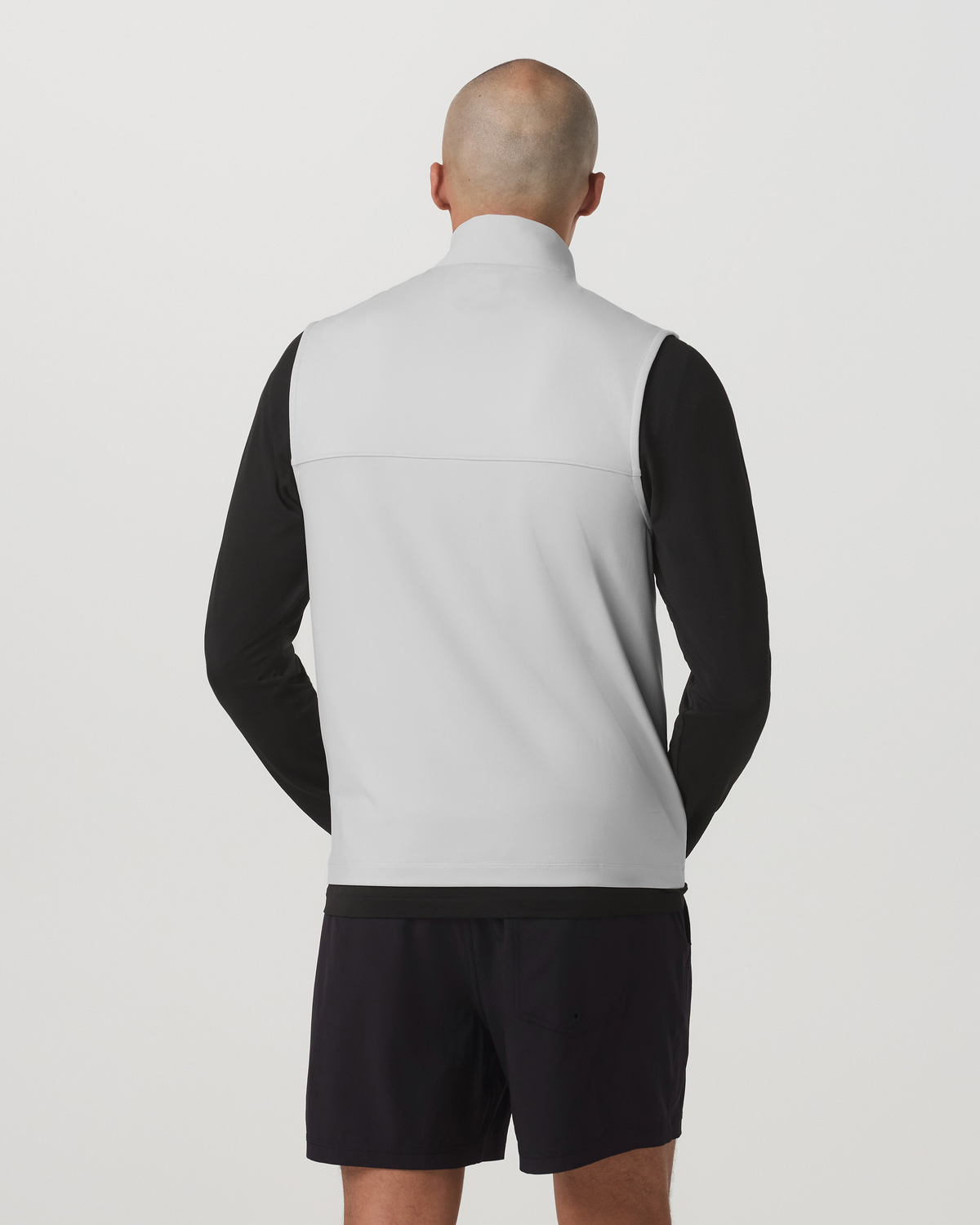 Men Vuori Sunday Insulated Hybrid Vest Frost Grey Training Vest