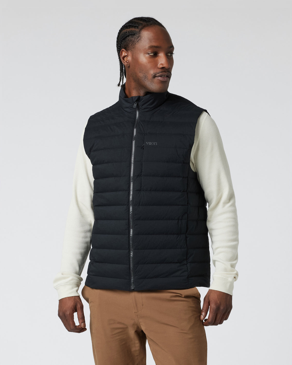 Men Vuori Steadfast Insulated Vest Men's Black Down Vest