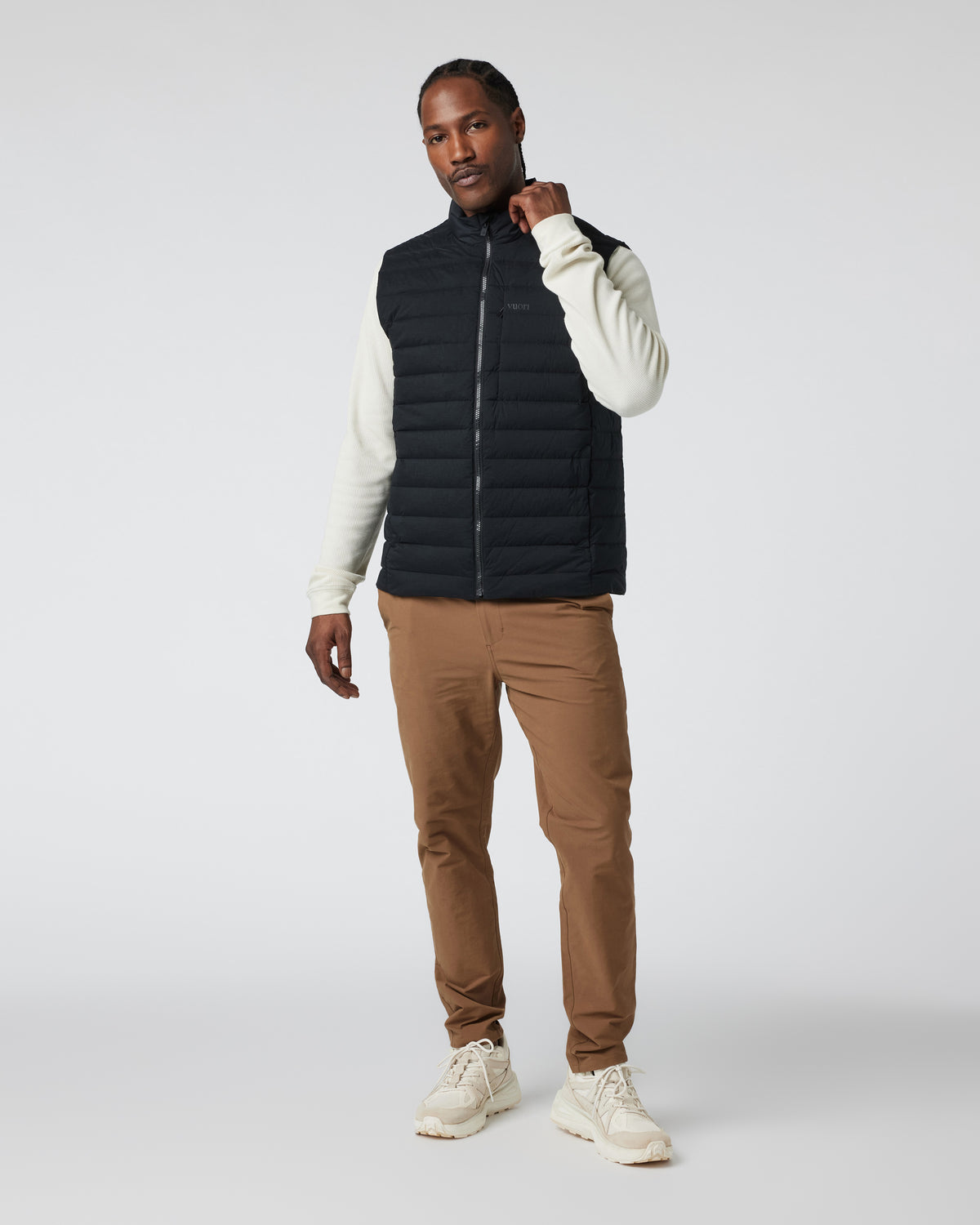 Men Vuori Steadfast Insulated Vest Men's Black Down Vest