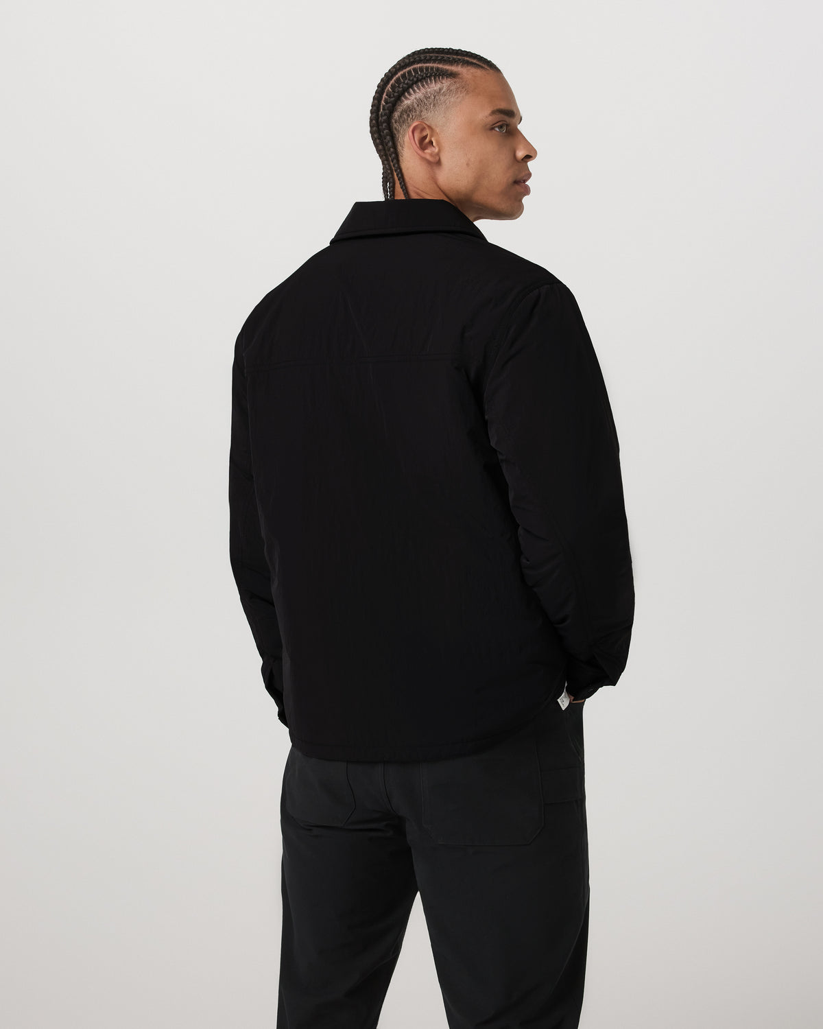 Men Vuori Nomad Insulated Shirt Jacket Men's Black Jacket