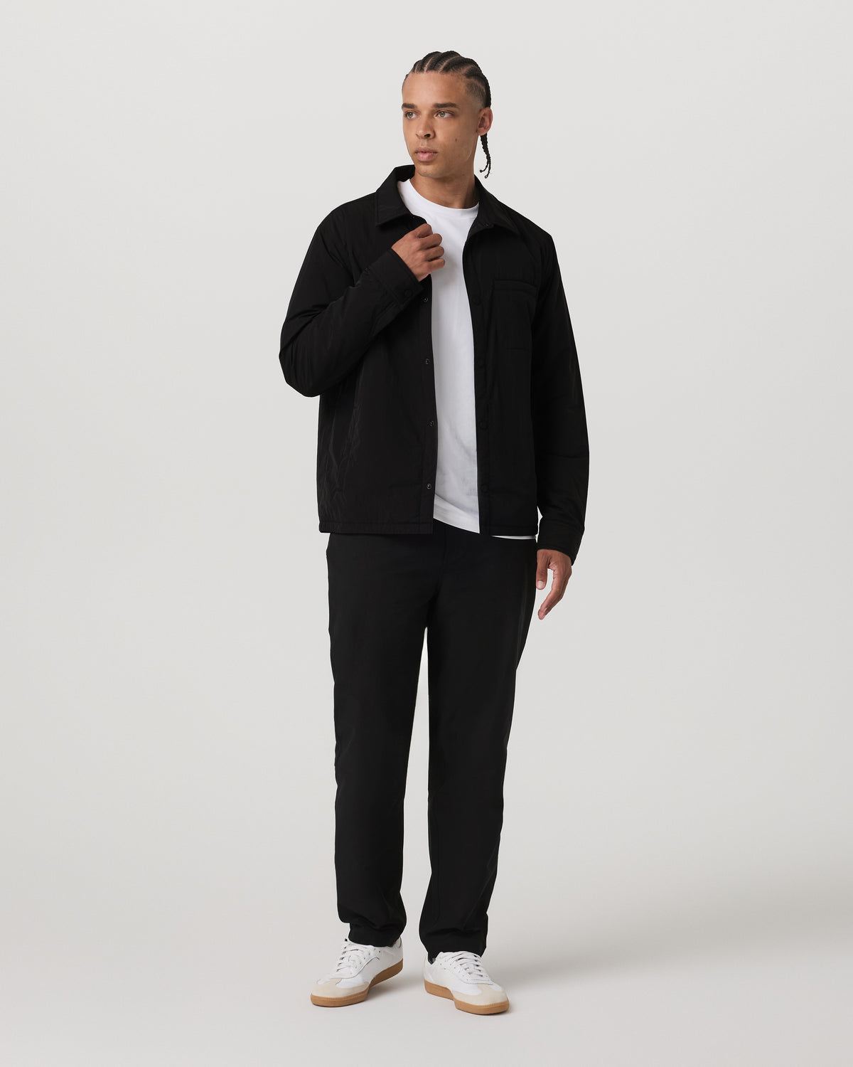 Men Vuori Nomad Insulated Shirt Jacket Men's Black Jacket