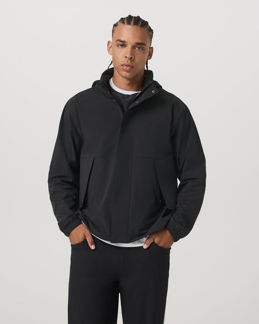 Men Vuori Stormbreak Jacket Black Lightweight Waterproof Jacket