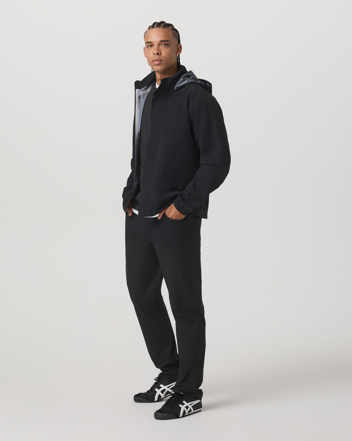 Men Vuori Stormbreak Jacket Black Lightweight Waterproof Jacket
