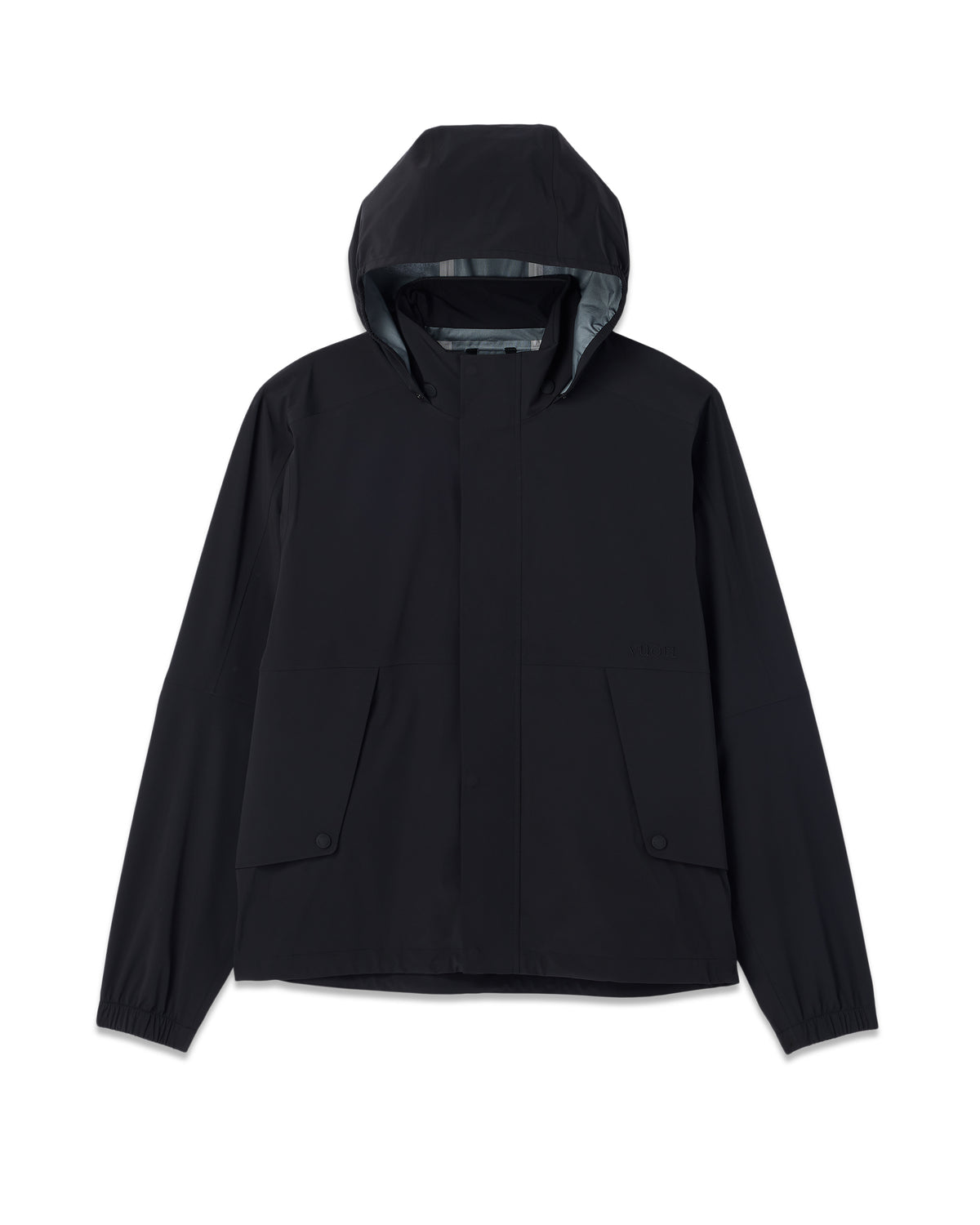 Men Vuori Stormbreak Jacket Black Lightweight Waterproof Jacket