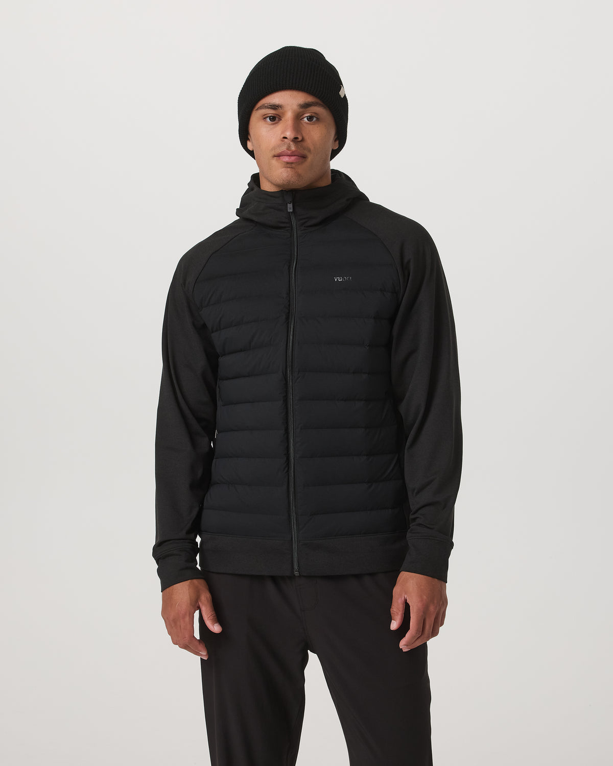 Men Vuori Steadfast Insulated Hybrid Men's Black Down Jacket