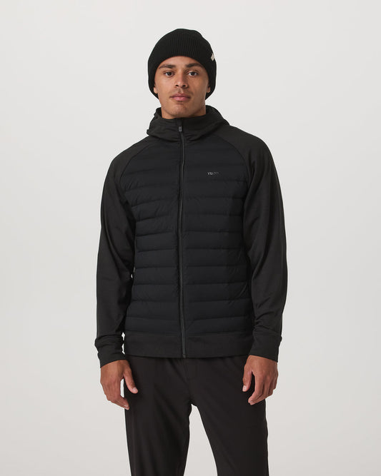 Men Vuori Steadfast Insulated Hybrid Men's Black Down Jacket