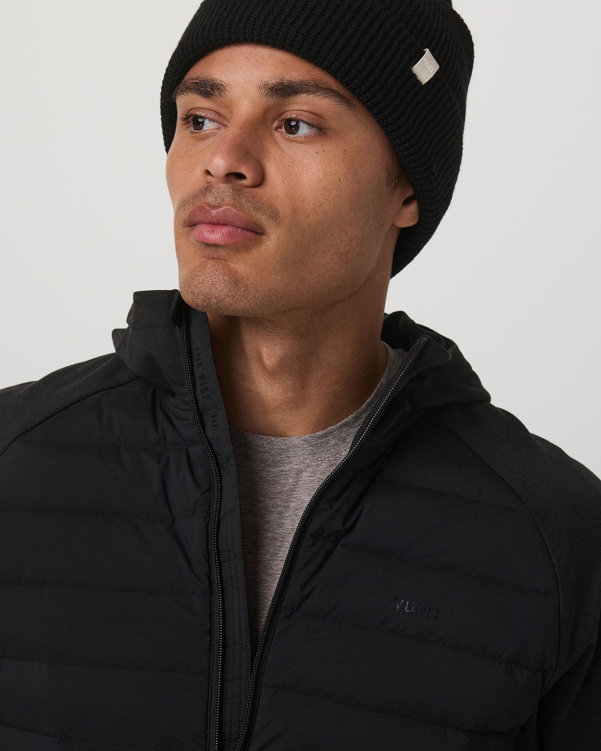 Men Vuori Steadfast Insulated Hybrid Men's Black Down Jacket