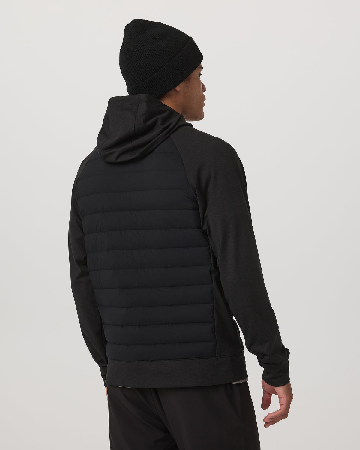 Men Vuori Steadfast Insulated Hybrid Men's Black Down Jacket