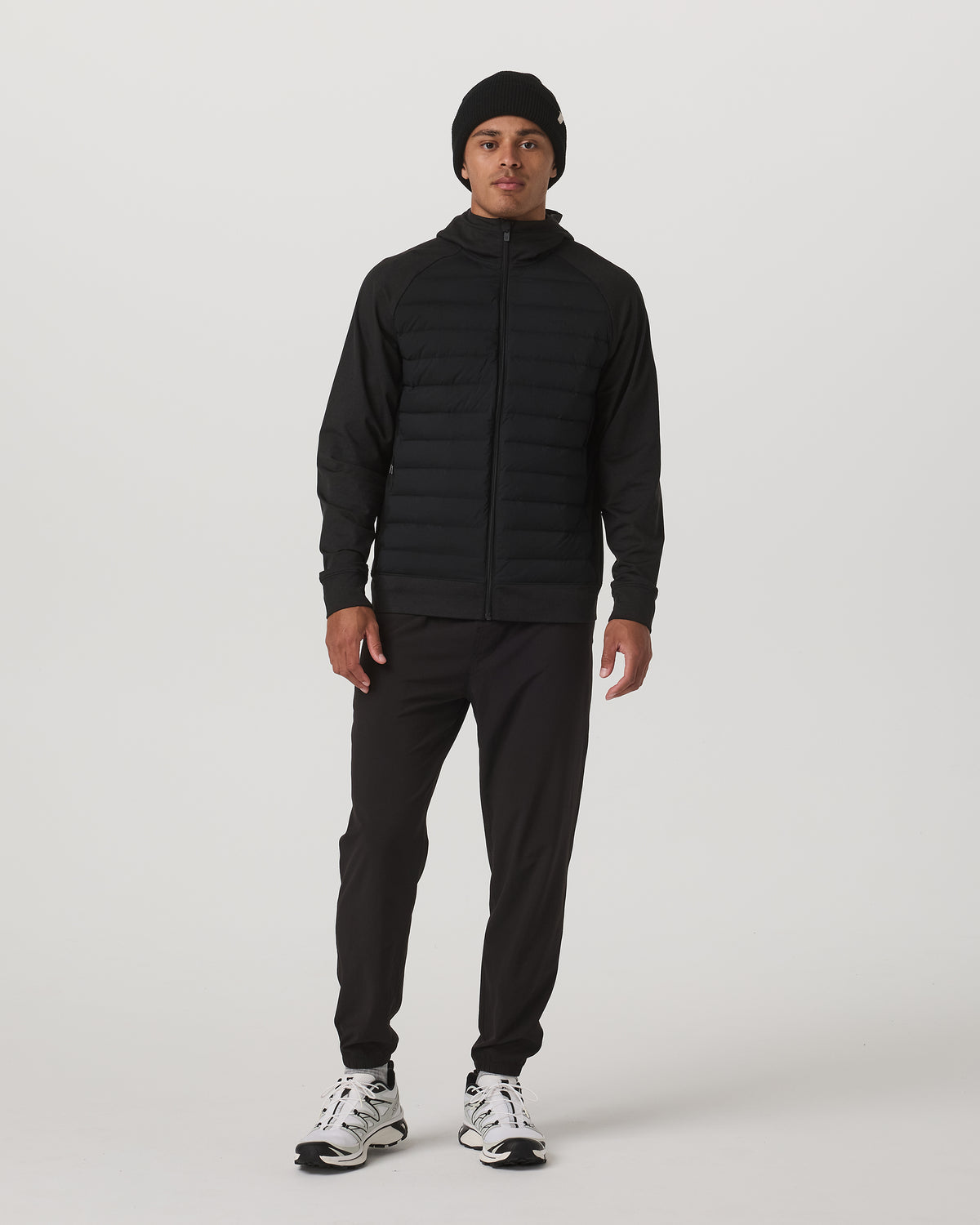 Men Vuori Steadfast Insulated Hybrid Men's Black Down Jacket