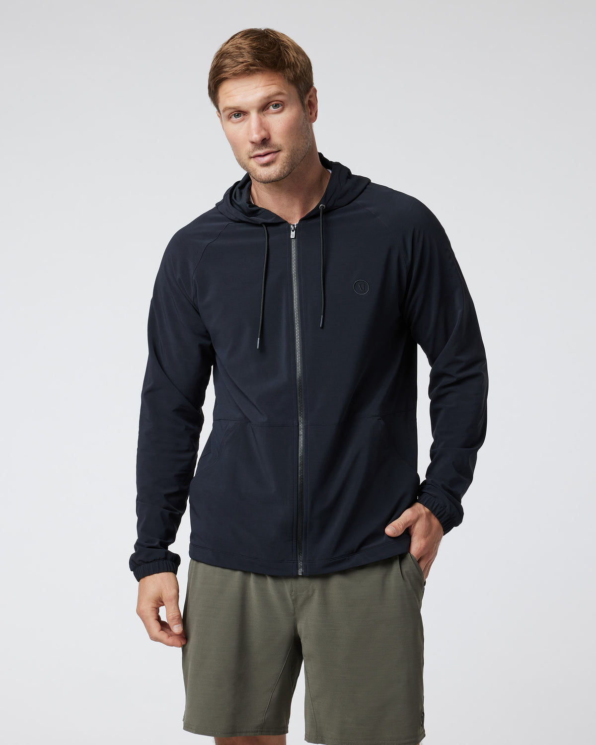 Men Vuori Elevate Kore Jacket Men's Black Athletic Jacket