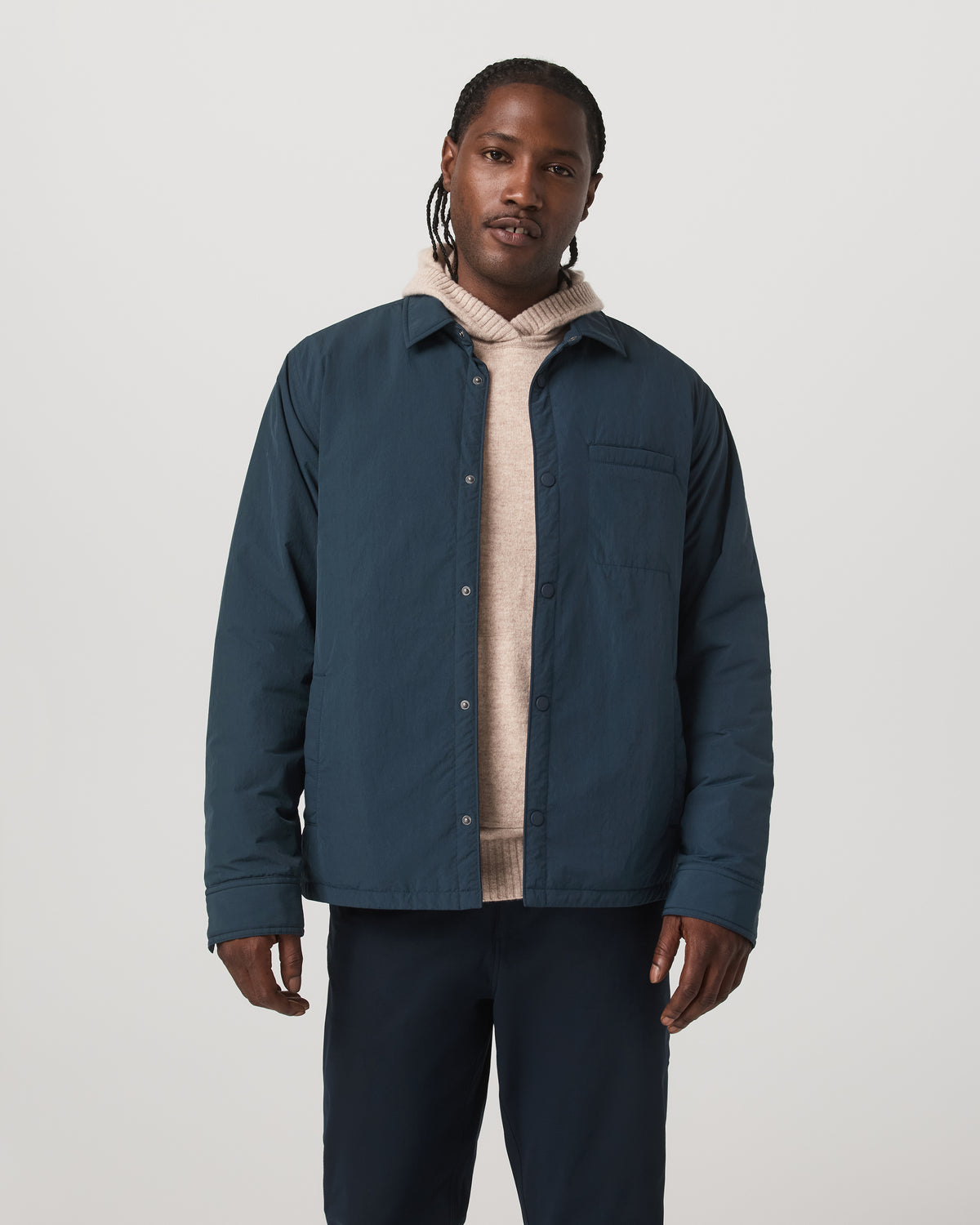 Men Vuori Nomad Insulated Shirt Jacket Men's Ink Jacket