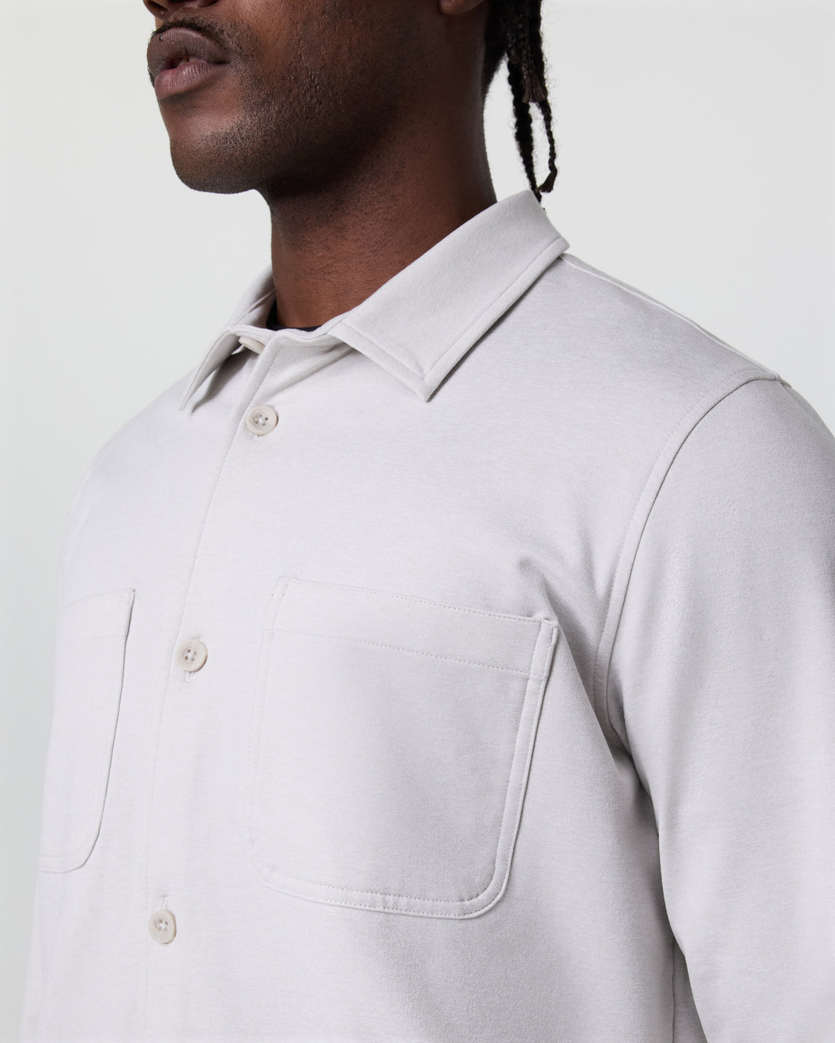 Men Vuori Coronado Shirt Jacket Salt Heather