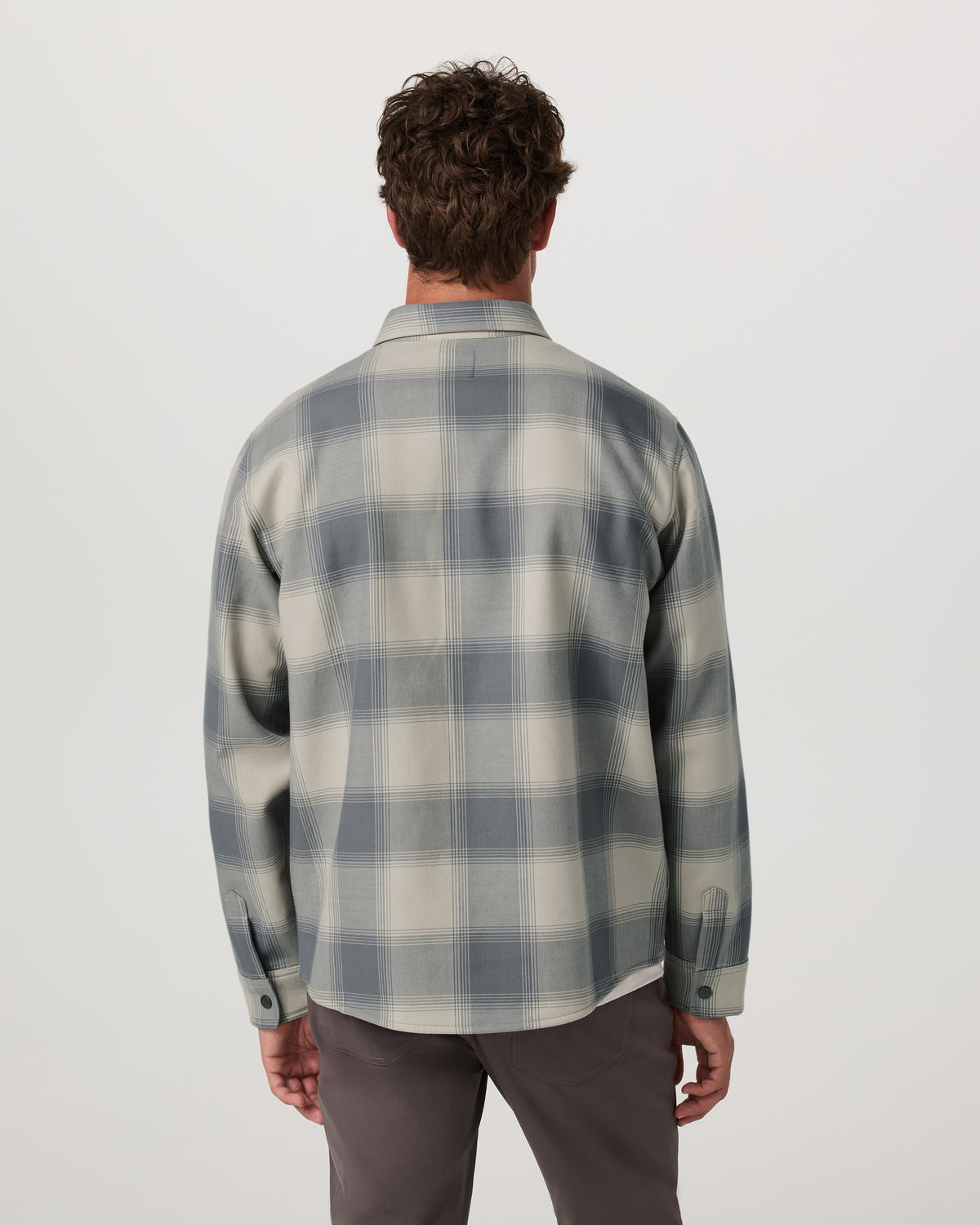 Men Vuori Range Shirt Jacket 2.0 Men's Mushroom Plaid Jacket