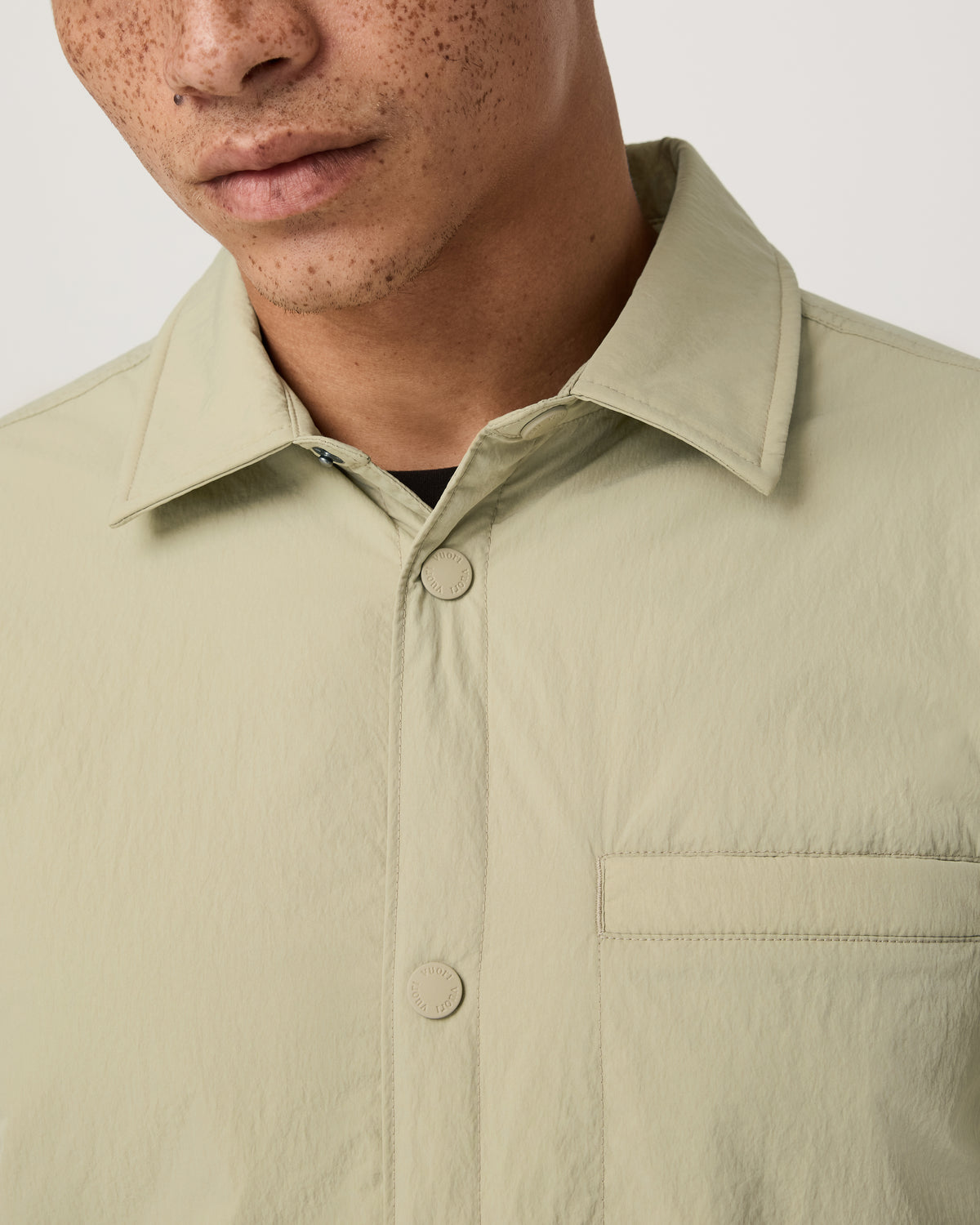 Men Vuori Nomad Insulated Shirt Jacket Men's Celery Seed Jacket