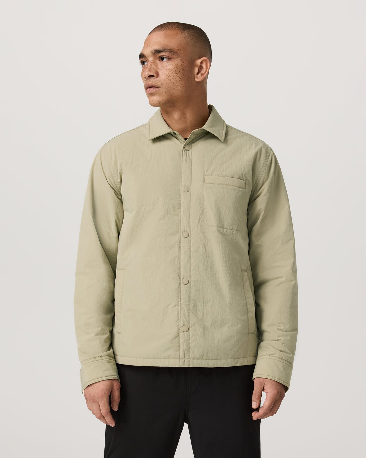 Men Vuori Nomad Insulated Shirt Jacket Men's Celery Seed Jacket