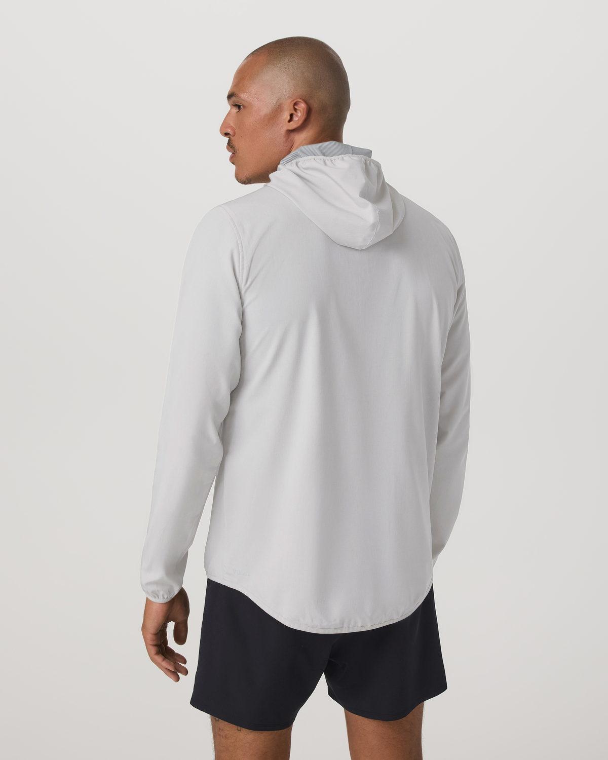 Men Vuori Outdoor Trainer Shell Men's Full-Zip Grey Mist Jacket