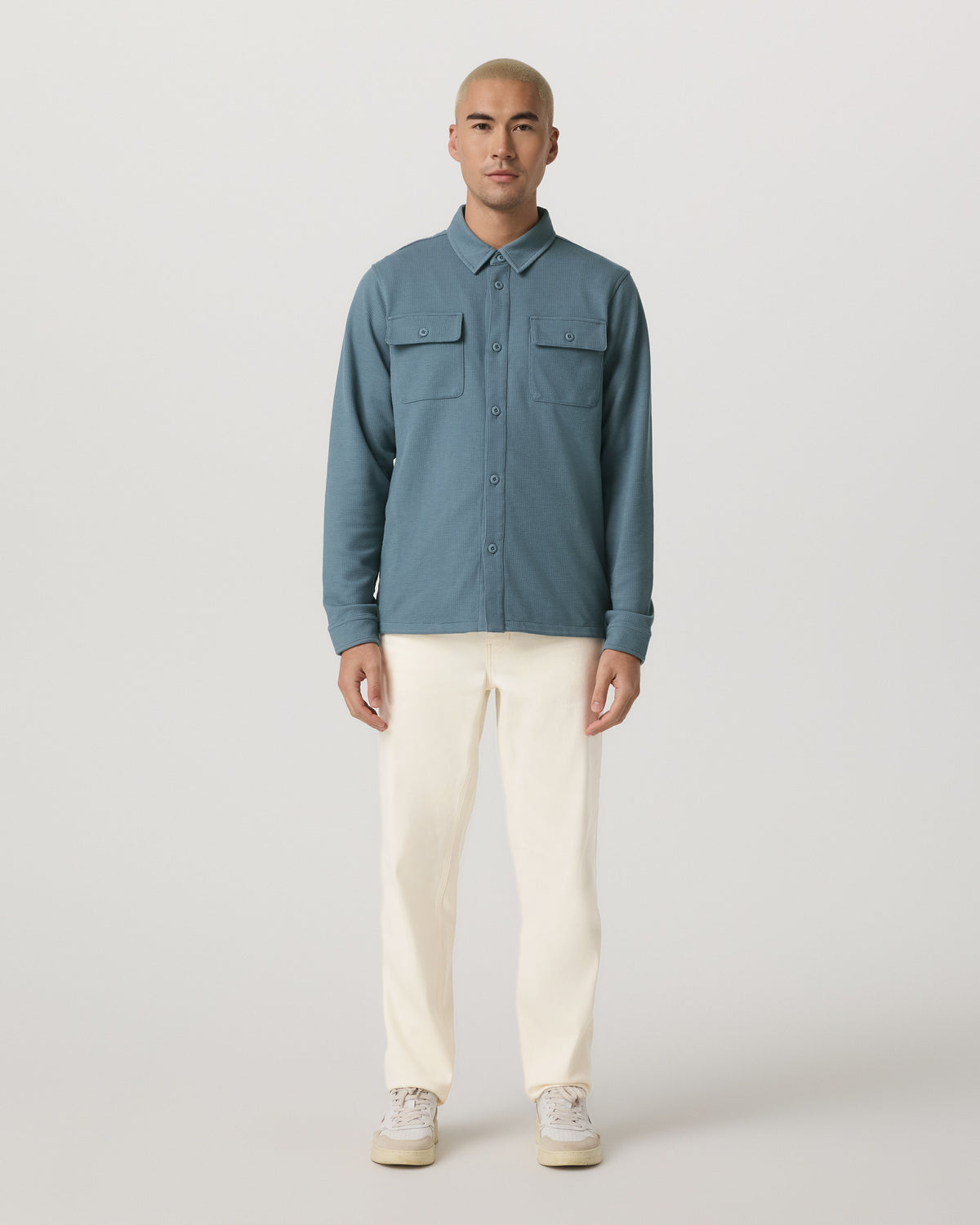 Men Vuori Waffle Shirt Jacket Versatile Men's Abyss Shirt Jacket