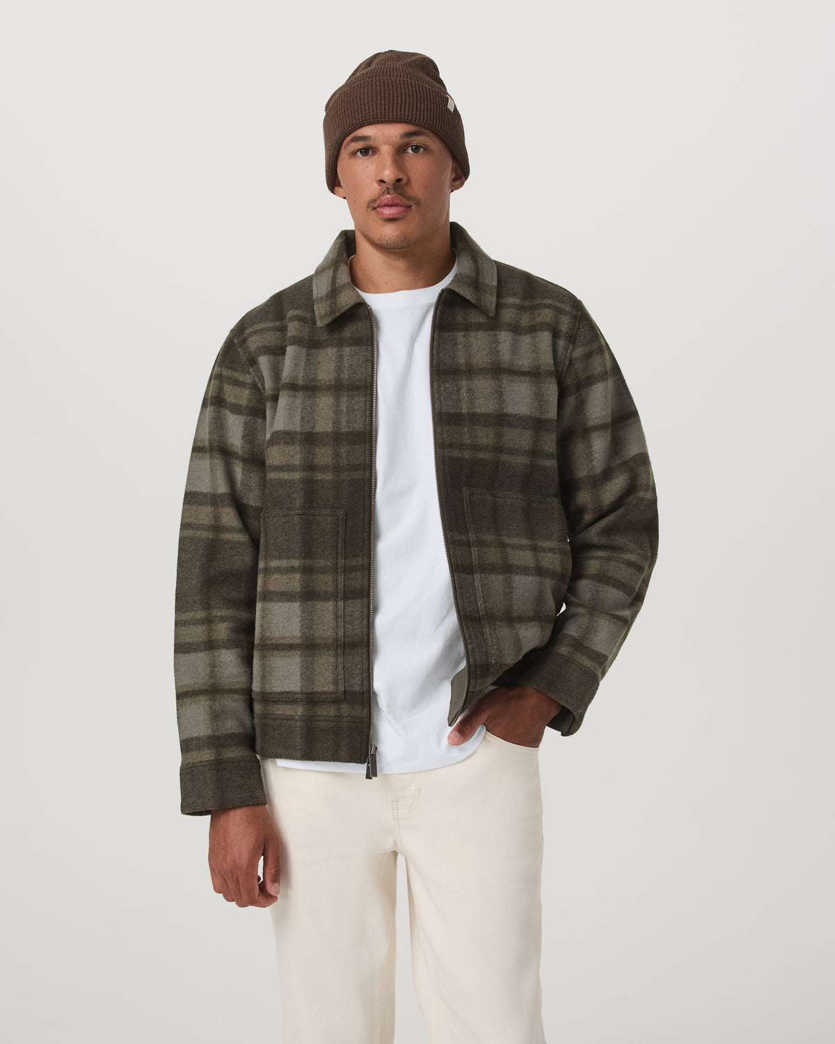 Men Vuori Ballard Jacket Men's Oregano Fleece Jacket