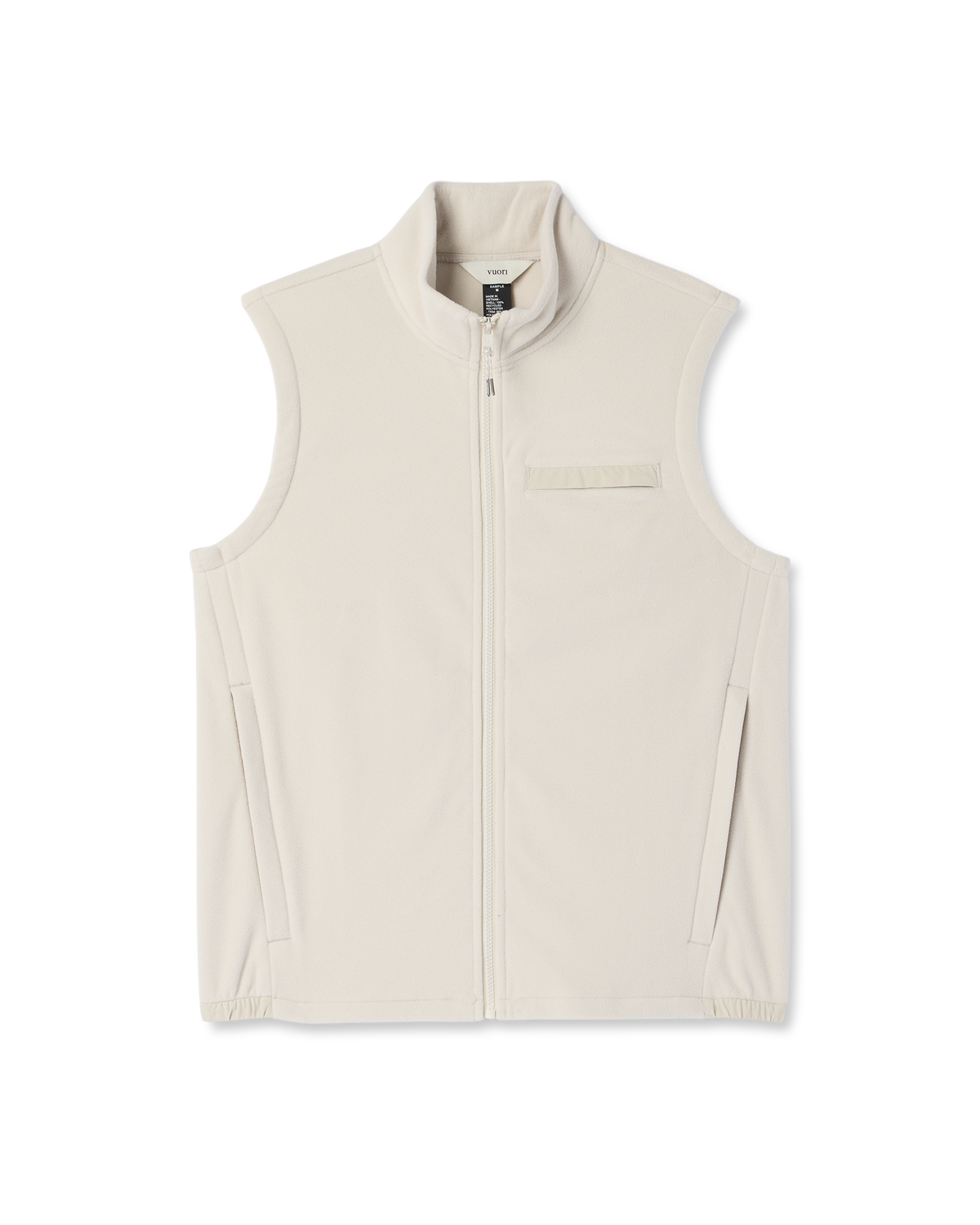 Men Vuori Aspen Vest Men's Mushroom Zip-Up Fleece Vest