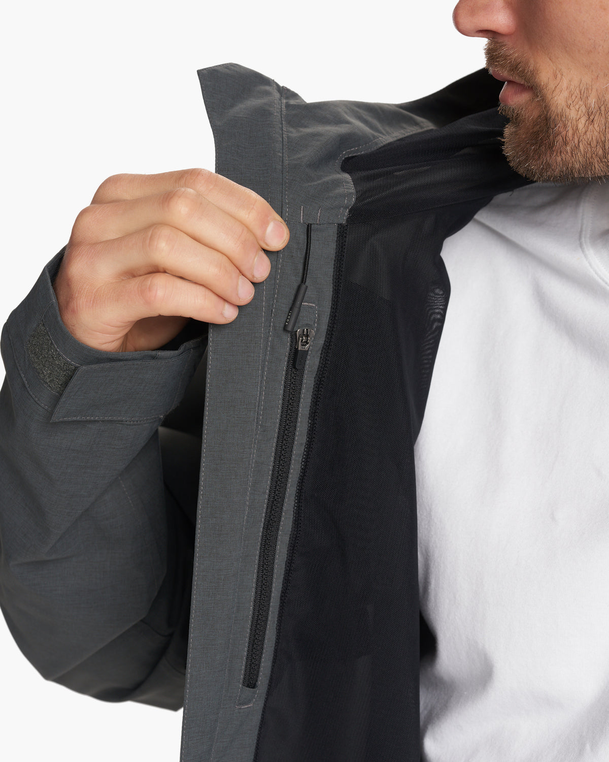 Men Vuori Oahu Rain Jacket Men's Shale Lightweight Jacket
