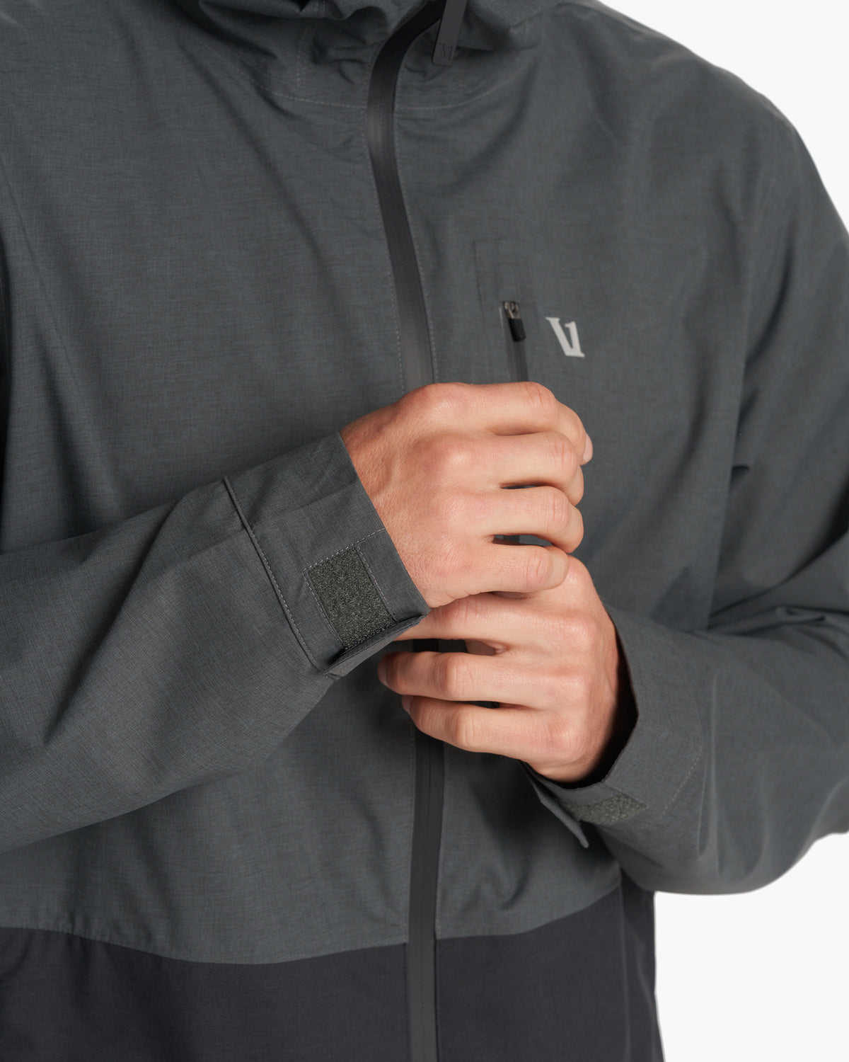 Men Vuori Oahu Rain Jacket Men's Shale Lightweight Jacket