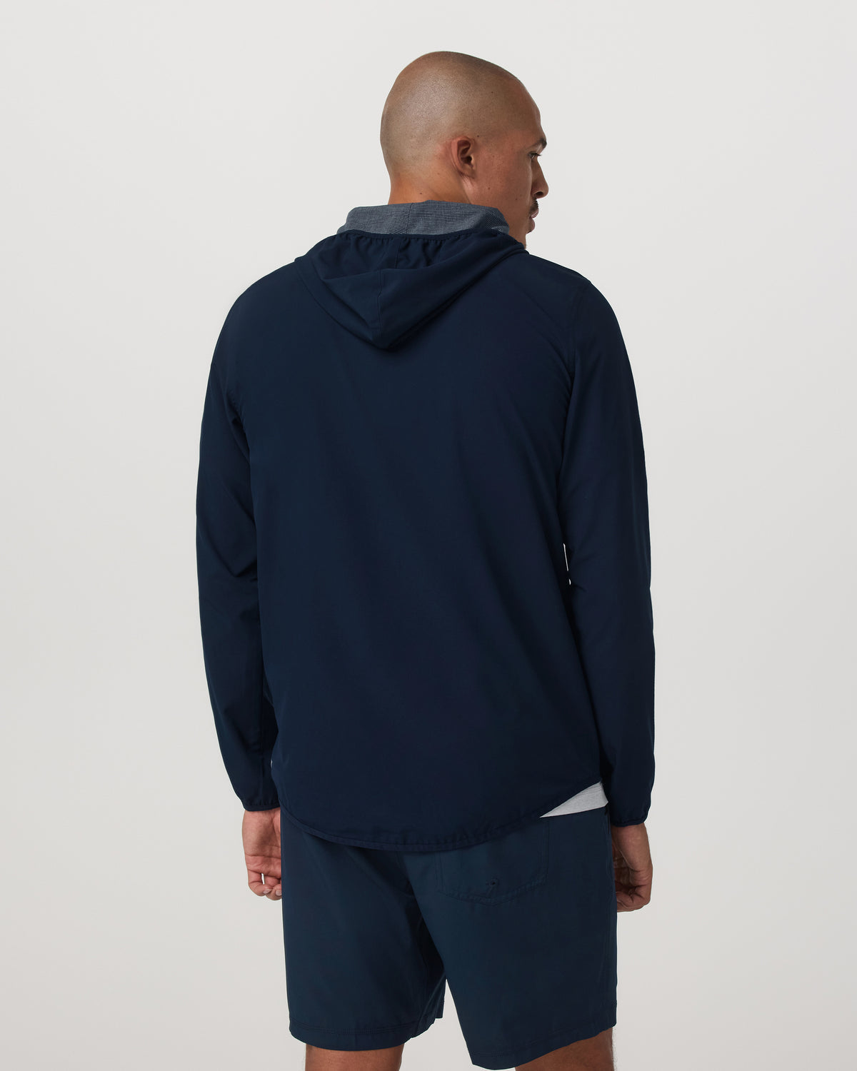 Men Vuori Outdoor Trainer Shell Men's Lightweight Full-Zip Ink Jacket
