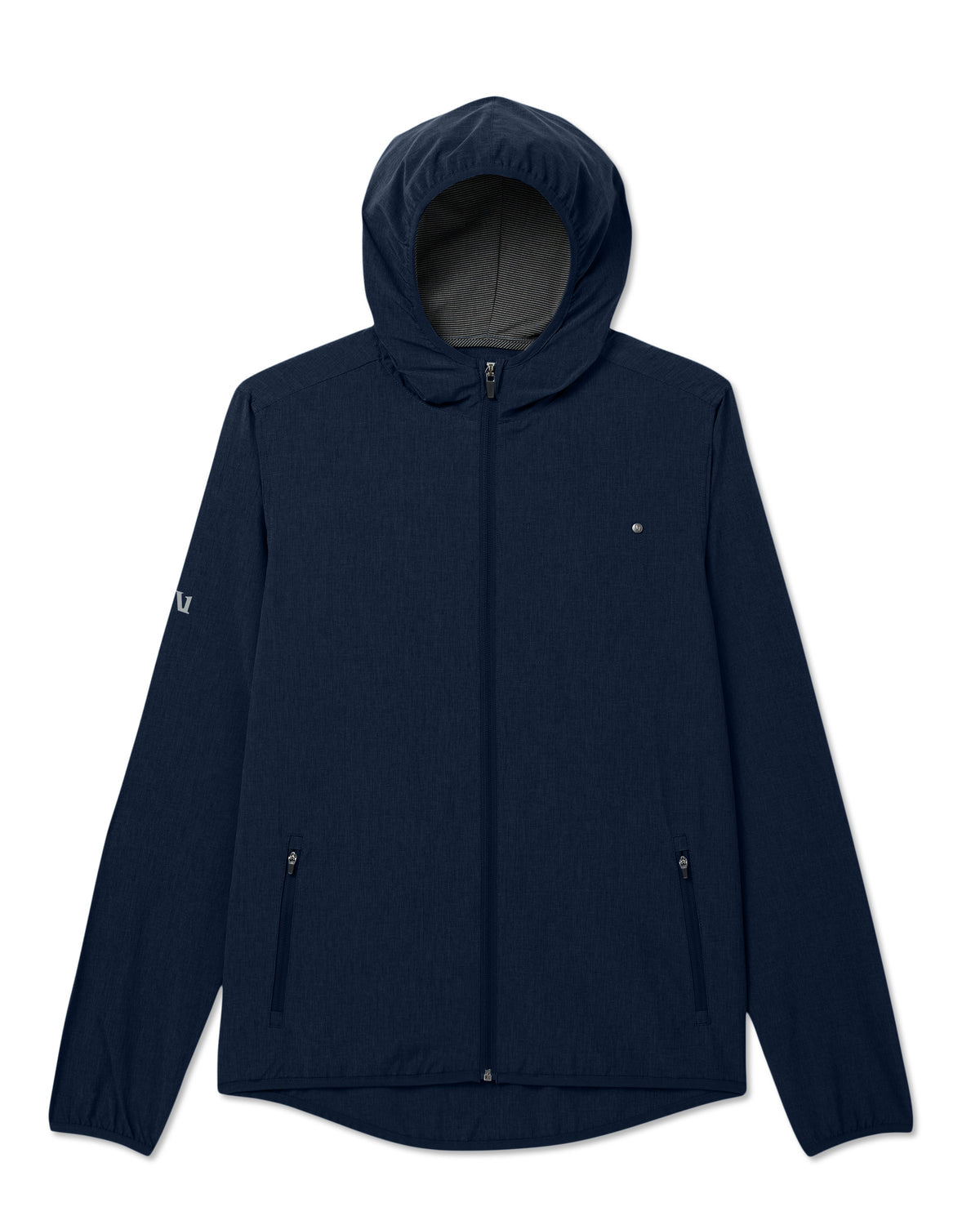 Men Vuori Outdoor Trainer Shell Men's Lightweight Full-Zip Ink Jacket