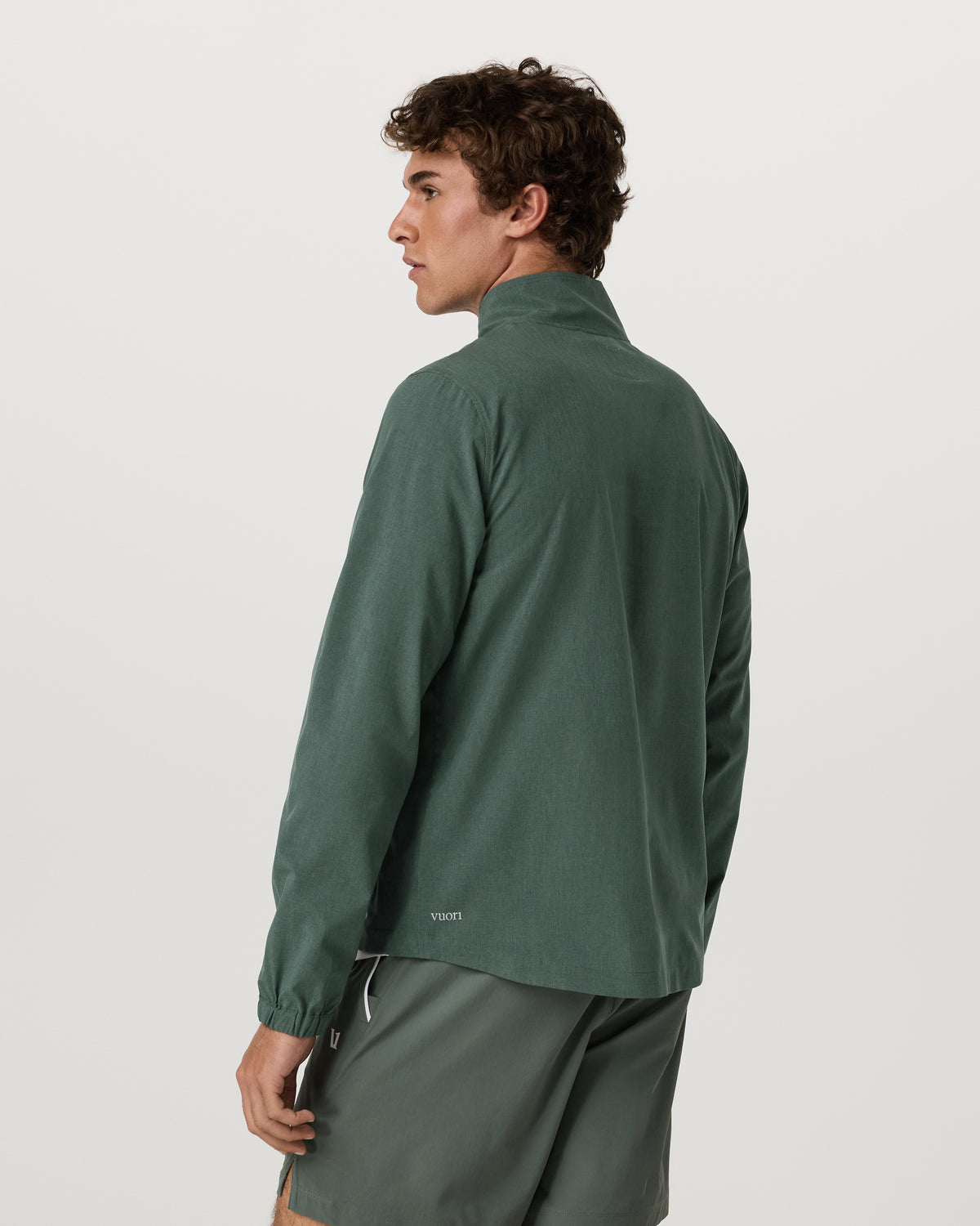 Men Vuori Venture Track Jacket Men's Agate Green Workout Jacket