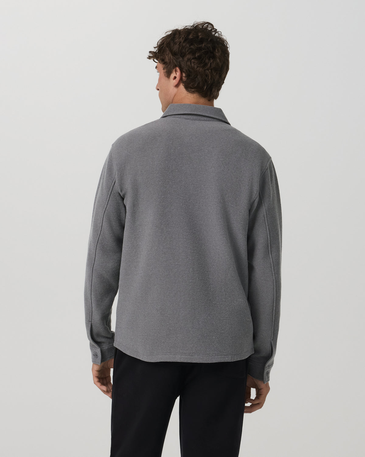 Men Vuori Beach Fleece Shirt Jacket Men's Pinecone Heather Jacket