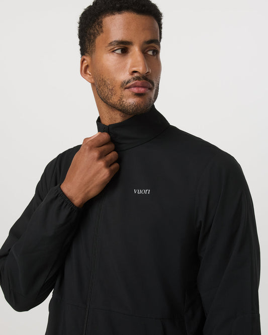 Men Vuori Terrain Jacket Men's Black Lightweight Running Shell