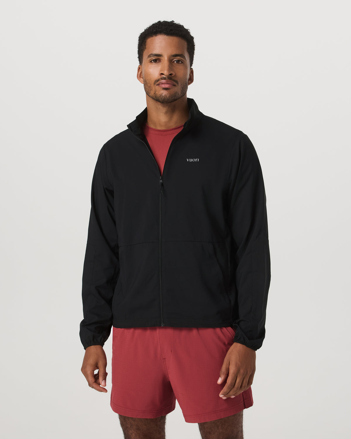 Men Vuori Terrain Jacket Men's Black Lightweight Running Shell