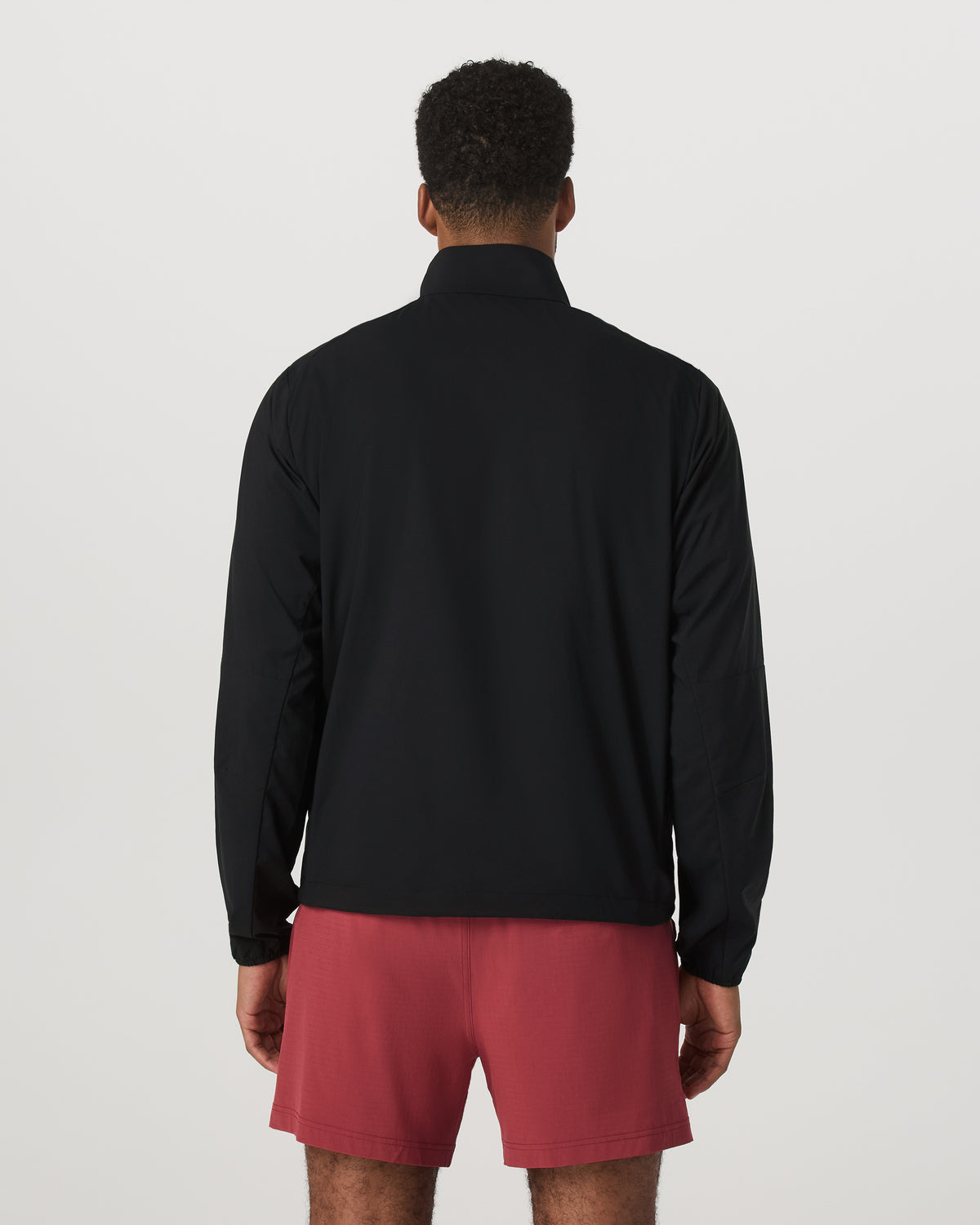 Men Vuori Terrain Jacket Men's Black Lightweight Running Shell