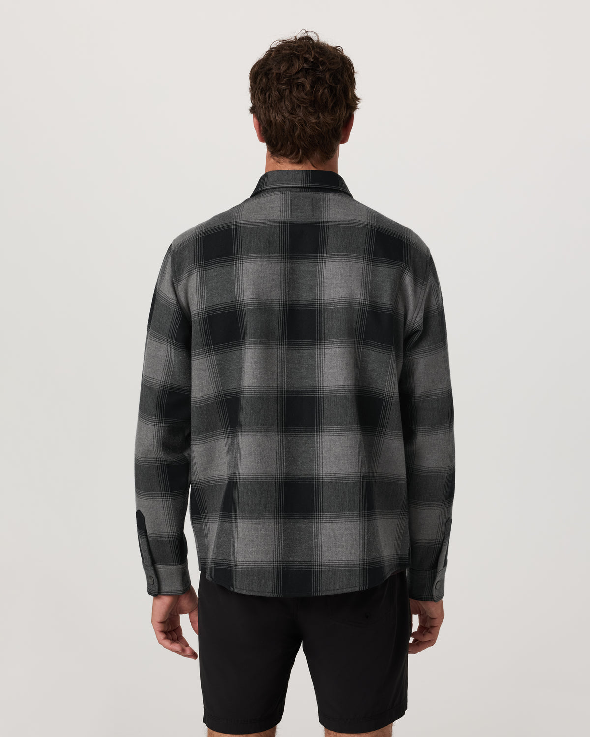 Men Vuori Range Shirt Jacket 2.0 Men's Dark Pewter Plaid Jacket