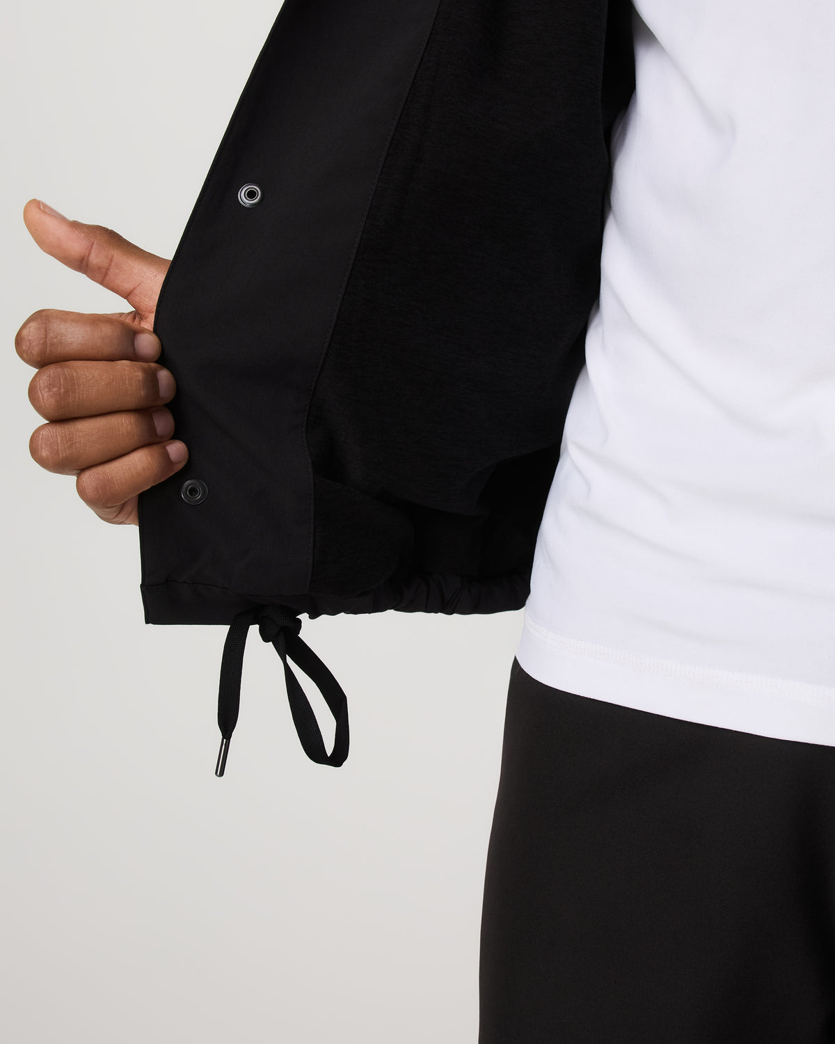 Men Vuori V1 Coach Jacket Men's Black Vintage Style Jacket