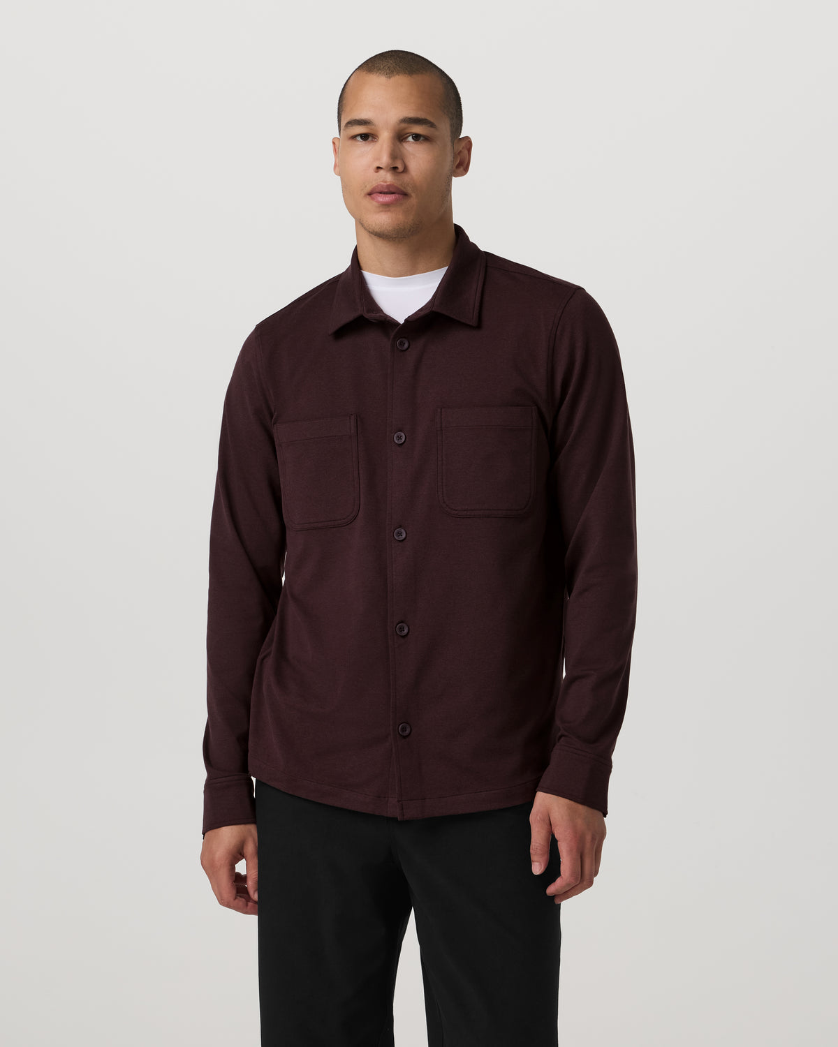 Men Vuori Coronado Shirt Jacket Men's Mahogany Heather Jacket