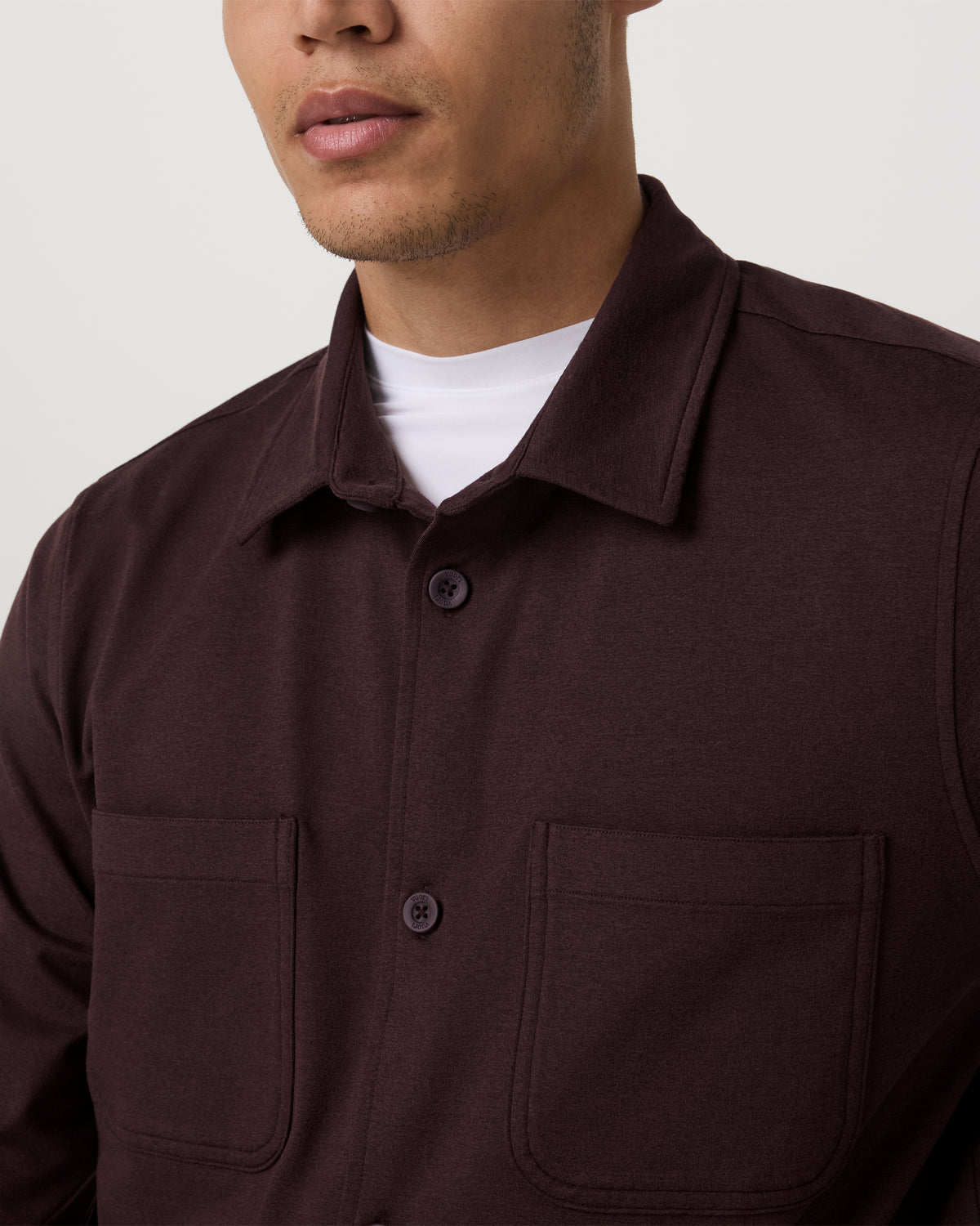 Men Vuori Coronado Shirt Jacket Men's Mahogany Heather Jacket