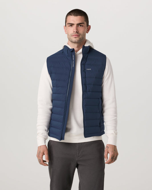 Men Vuori Steadfast Insulated Vest Men's Blue Coast Vest