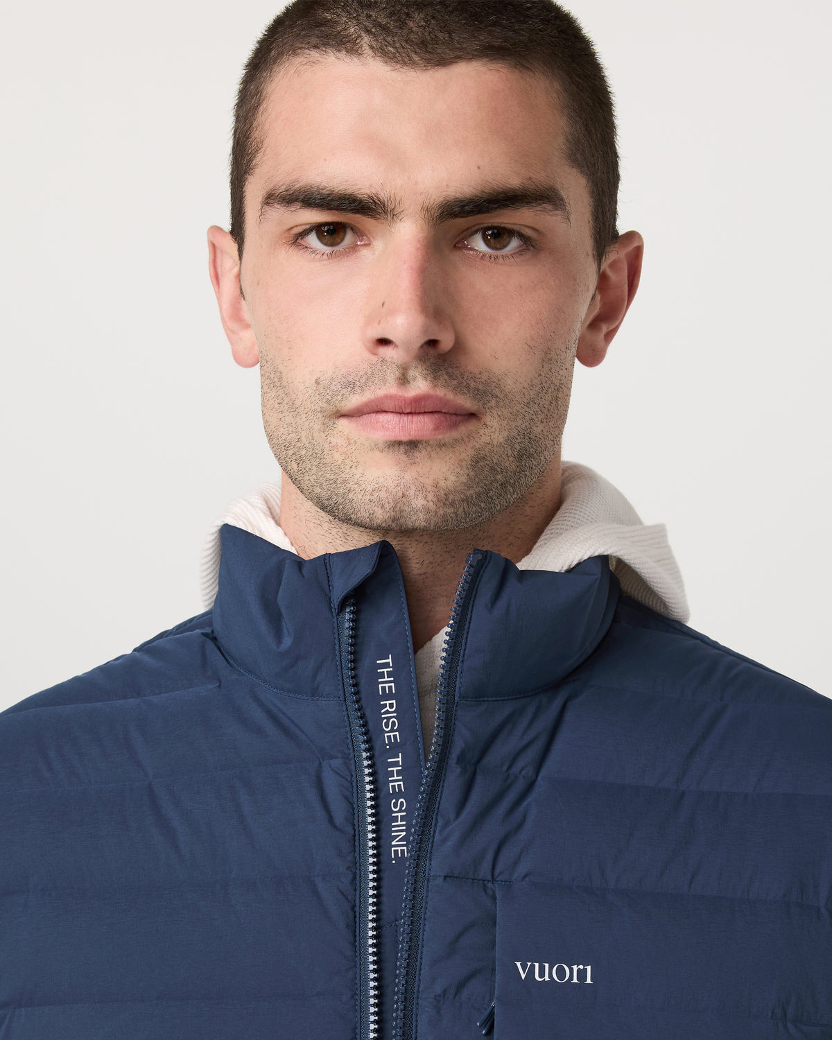 Men Vuori Steadfast Insulated Vest Men's Blue Coast Vest
